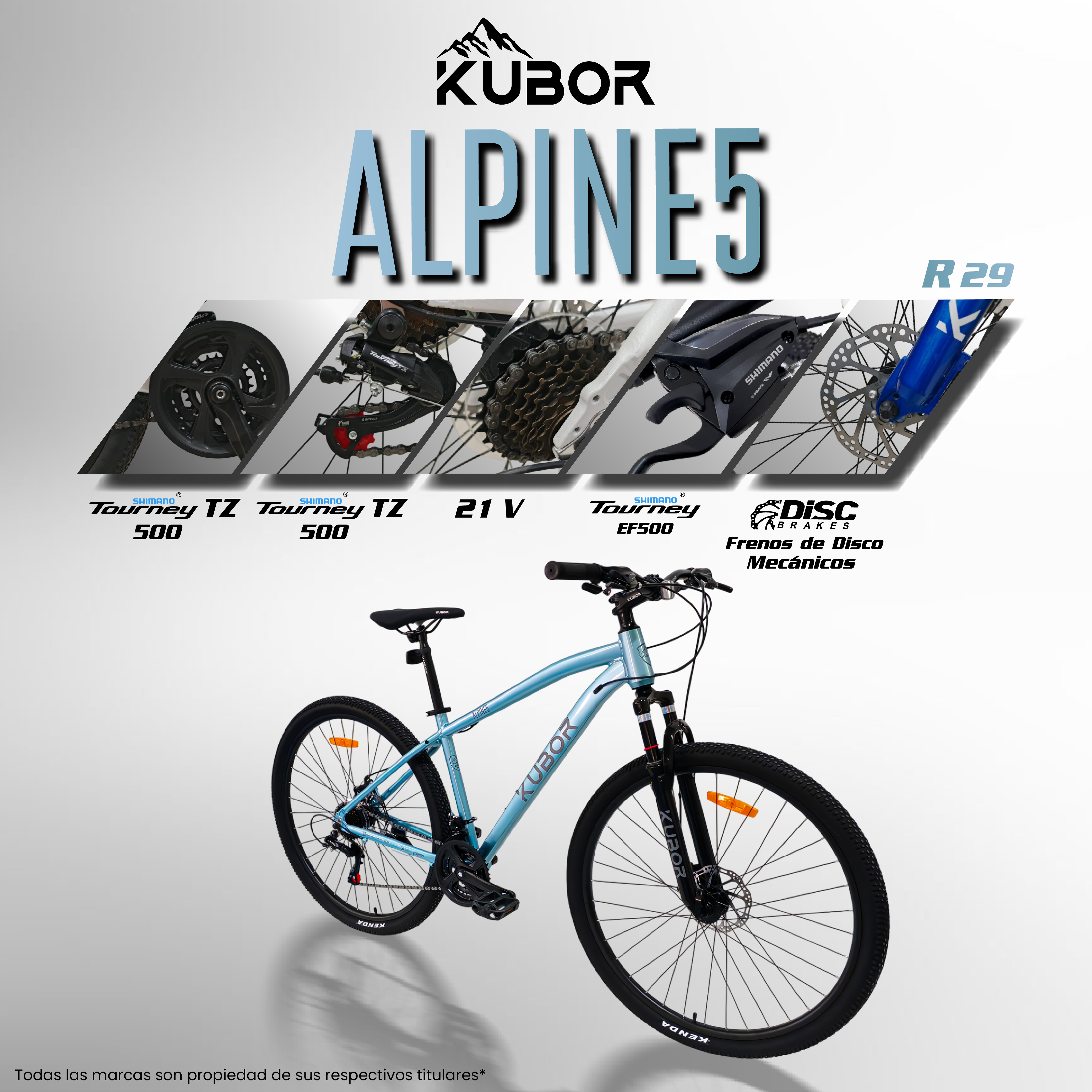 Bicicleta De Montaña Alpine5 Rodada 29 de 21 Velocidades