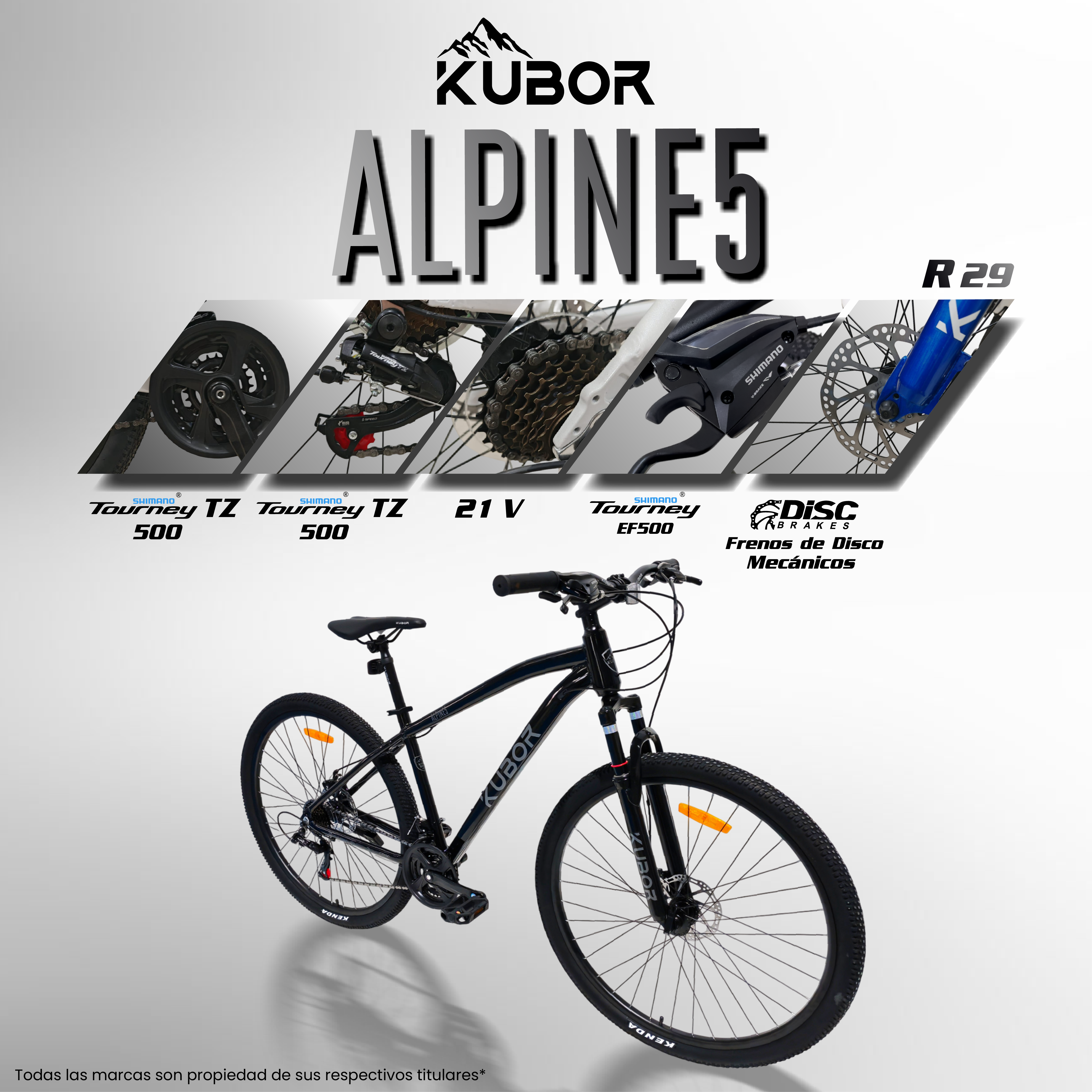 Bicicleta De Montaña Alpine5 Rodada 29 de 21 Velocidades