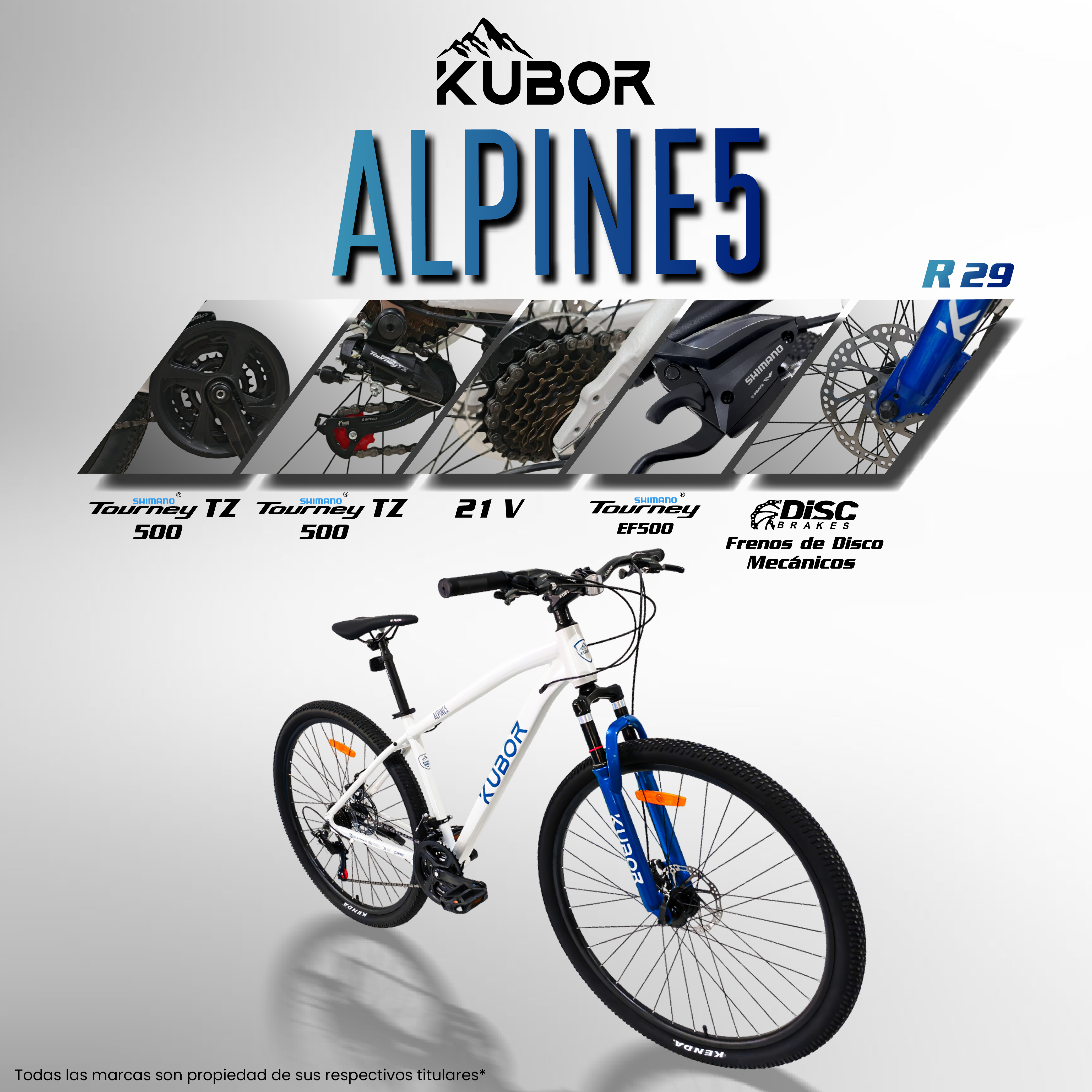 Bicicleta De Montaña Alpine5 Rodada 29 de 21 Velocidades