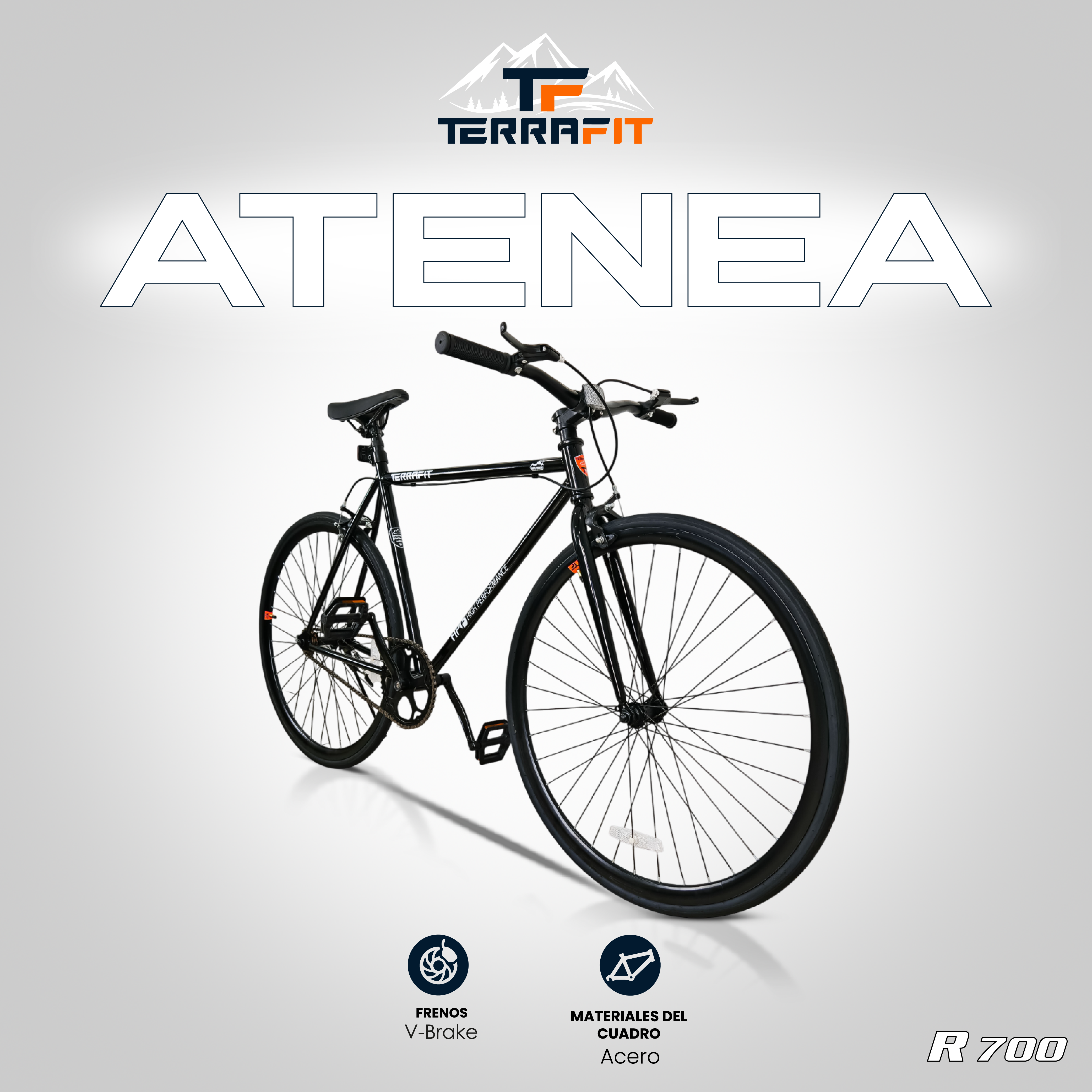 Bicicleta Urbana Fixie Atenea R700 1V TerraFit