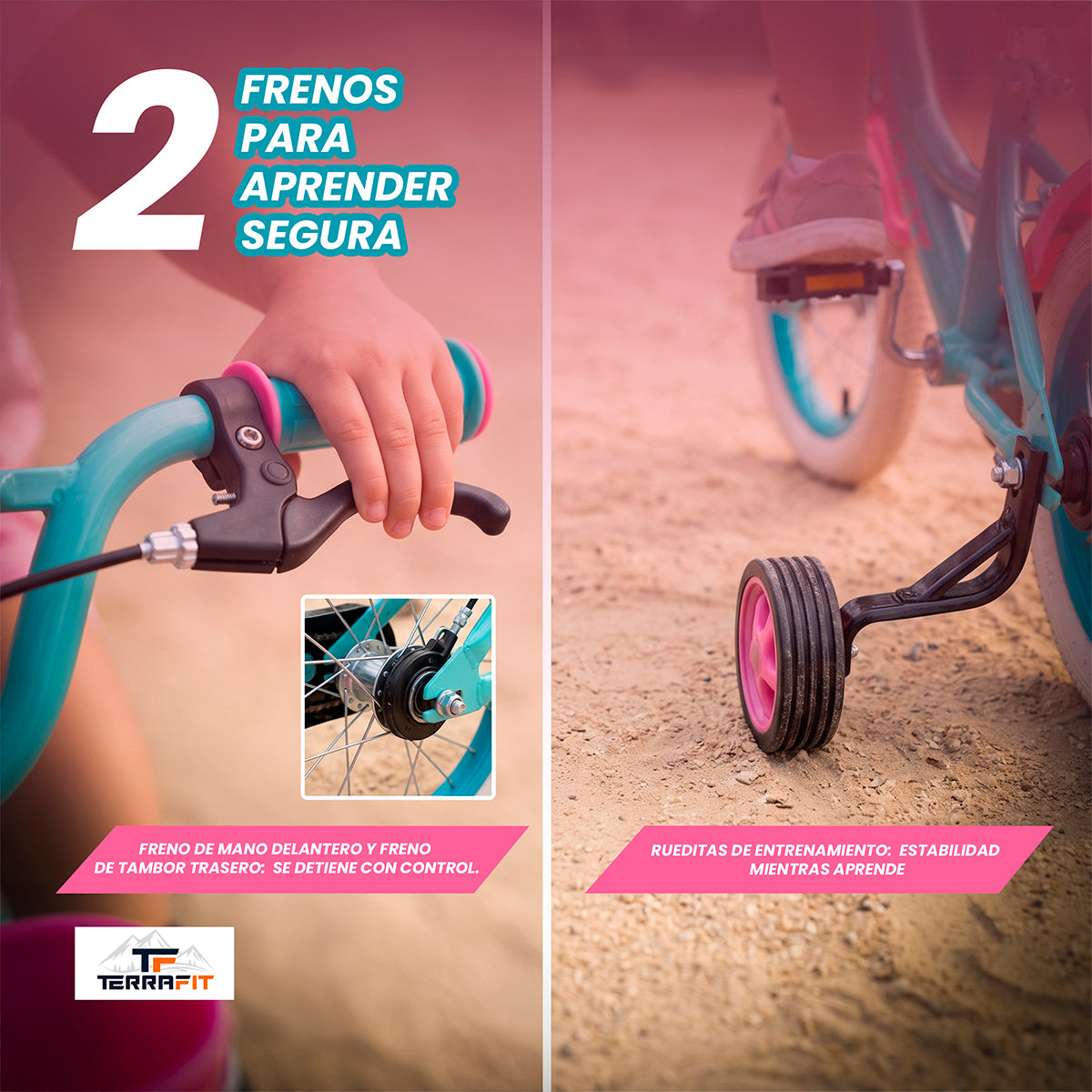 Bicicleta Infantil para Niña Bubblegum R12 Terrafit