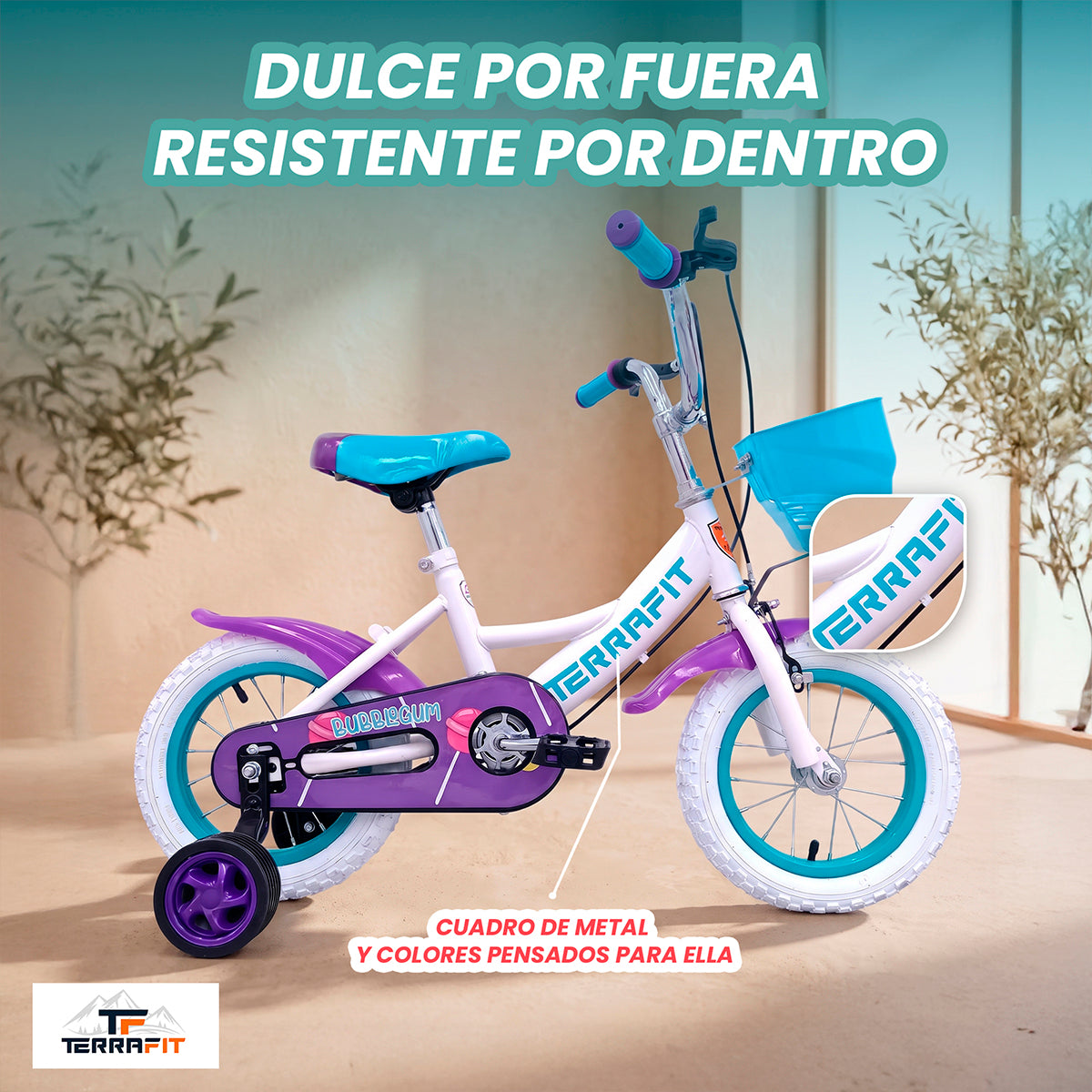 Bicicleta Infantil para Niña Bubblegum R12 Terrafit
