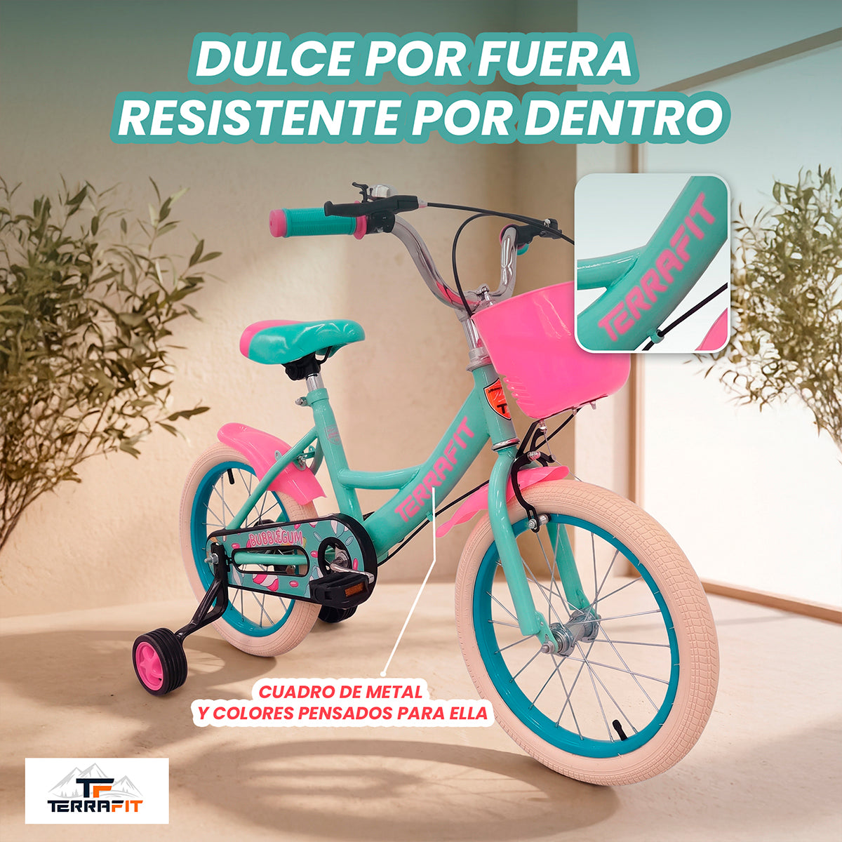 Bicicleta Infantil para Niña Bubblegum R16 Terrafit