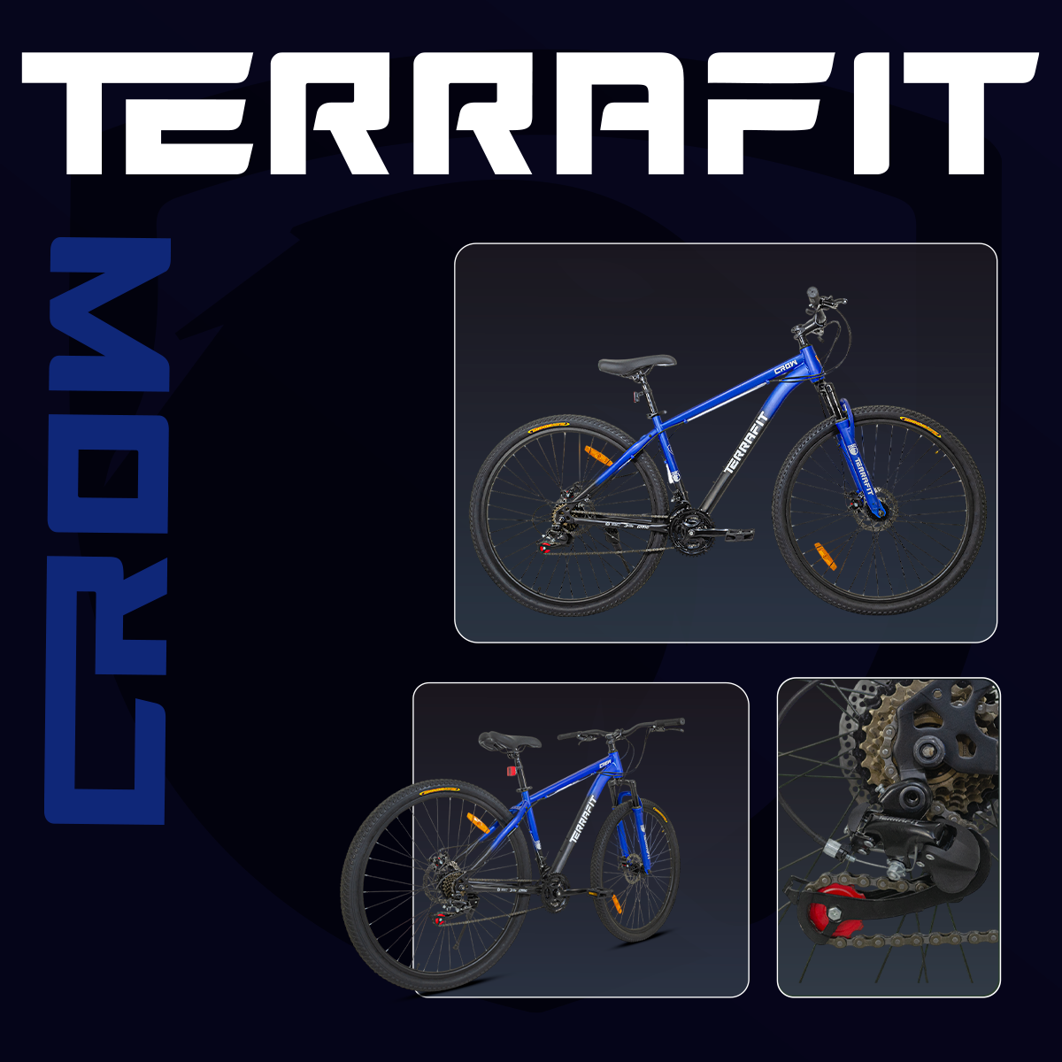 Bicicleta de Montaña Crow R29 de 21V Terrafit