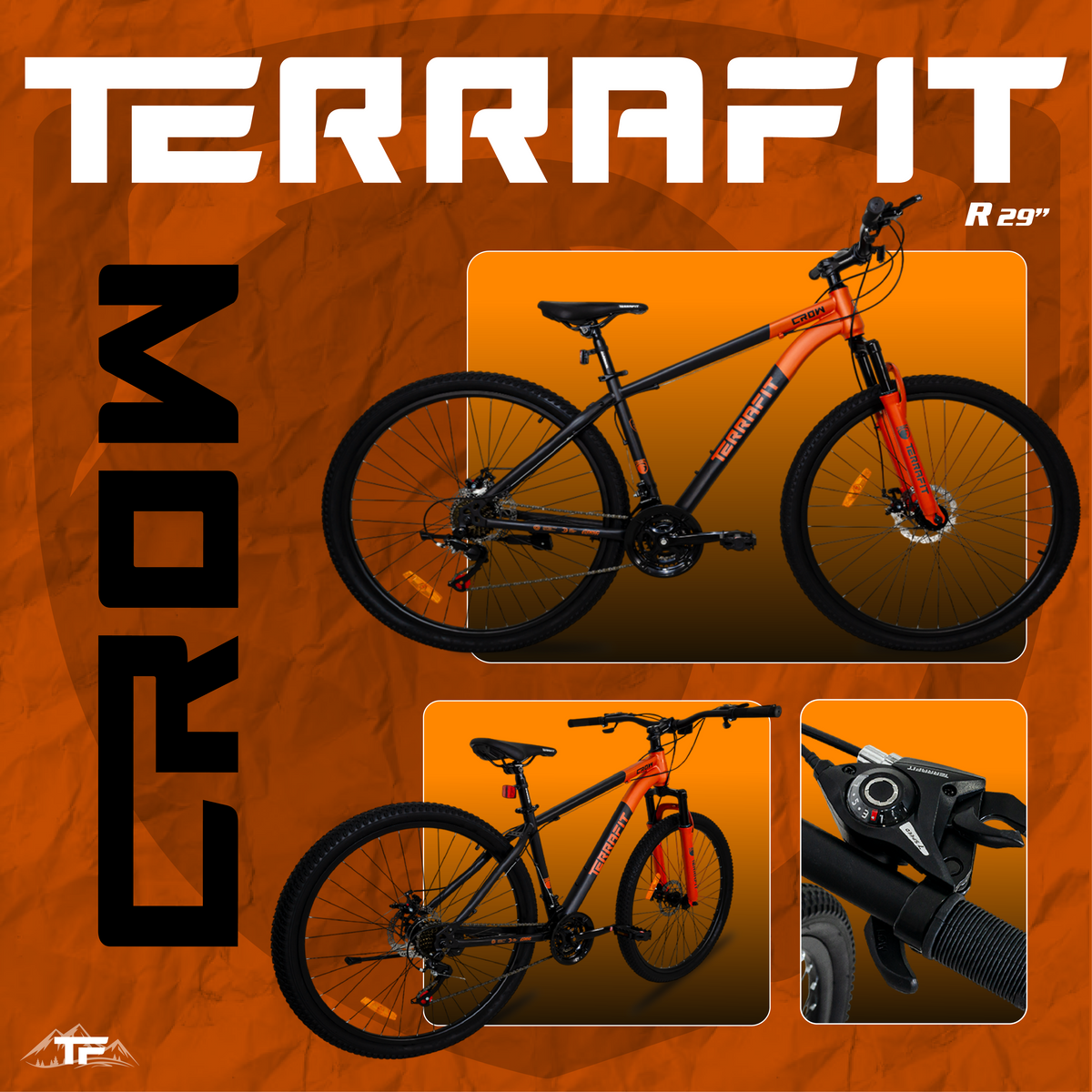 Bicicleta de Montaña Crow R29 de 21V Terrafit