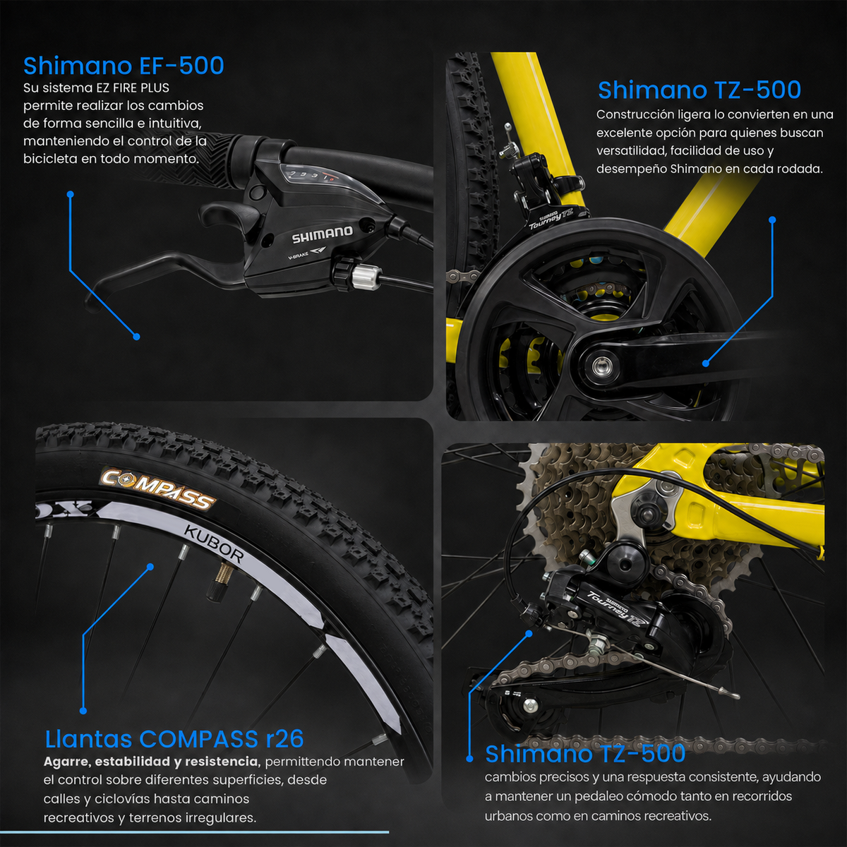 Bicicleta de Montaña Cosmo R26 21V KUBOR