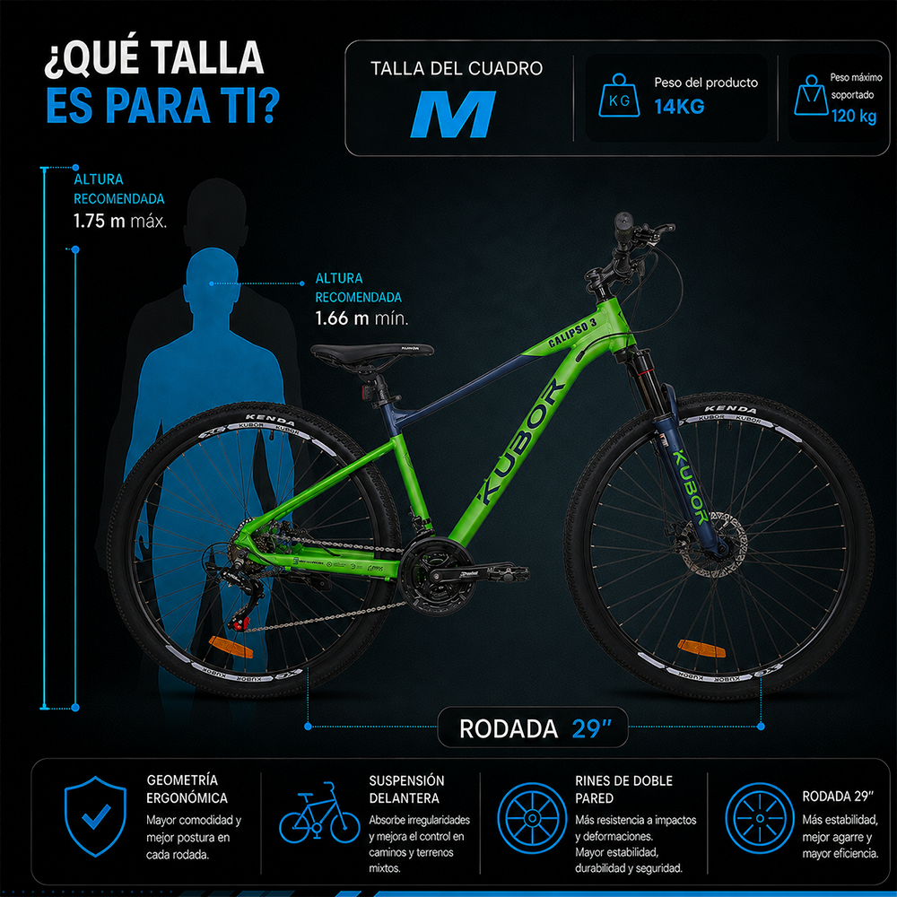 Bicicleta de Montaña Calipso 3 R29 21V KUBOR