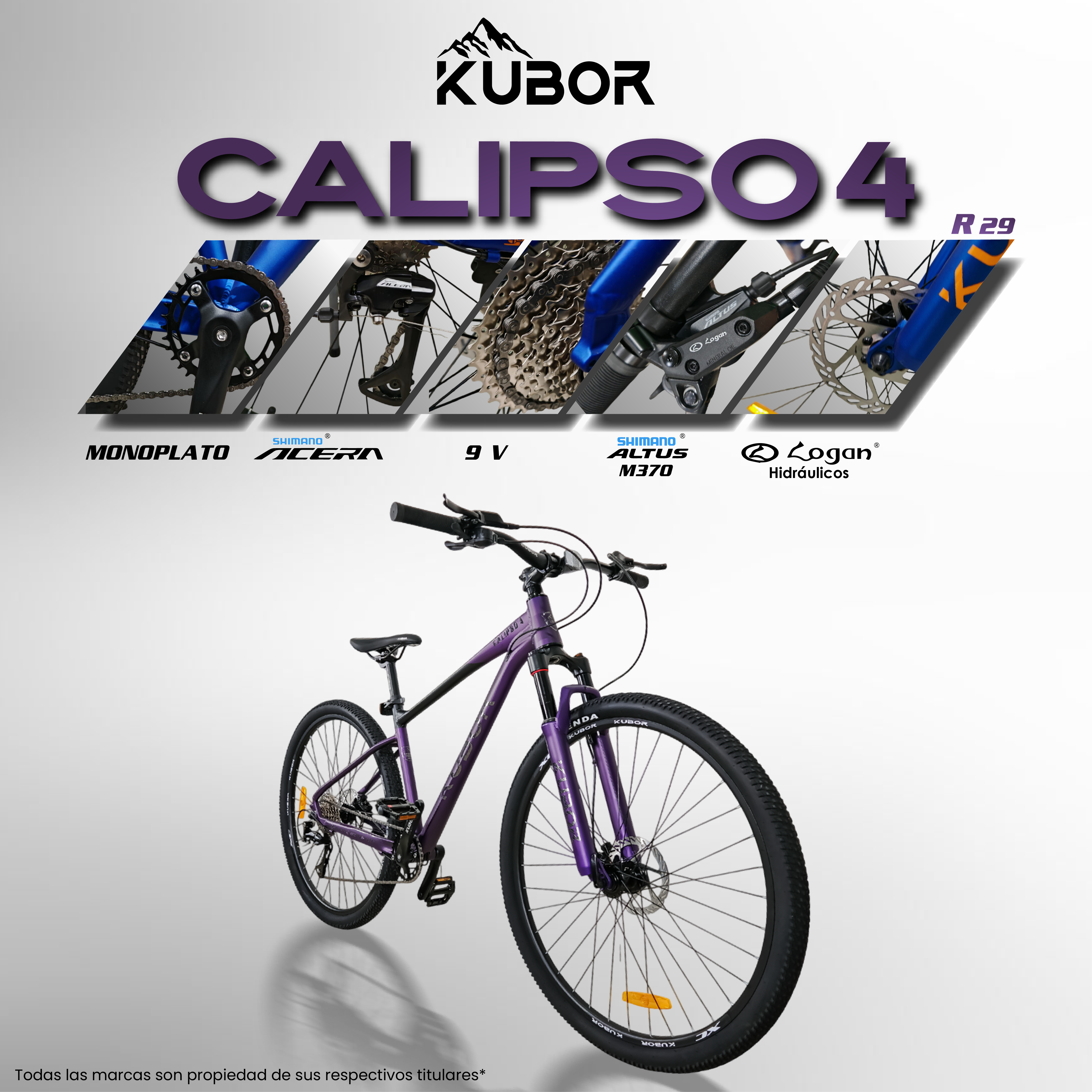 Bicicleta de Montaña Calipso 4 Rodada 29 9V