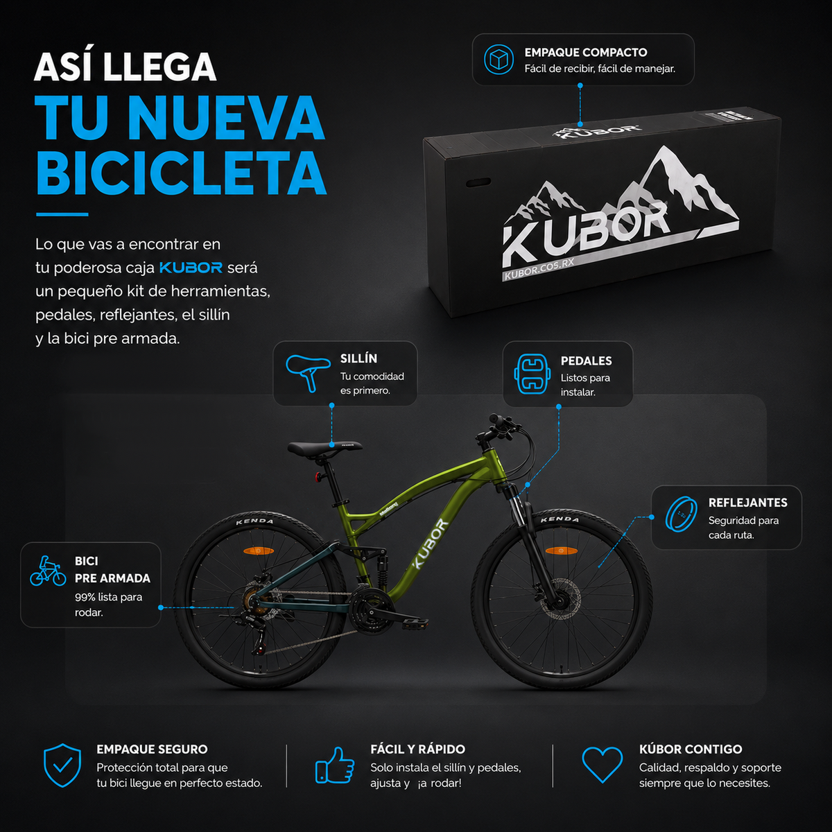 Bicicleta de Montaña Mallory R29 21V KUBOR