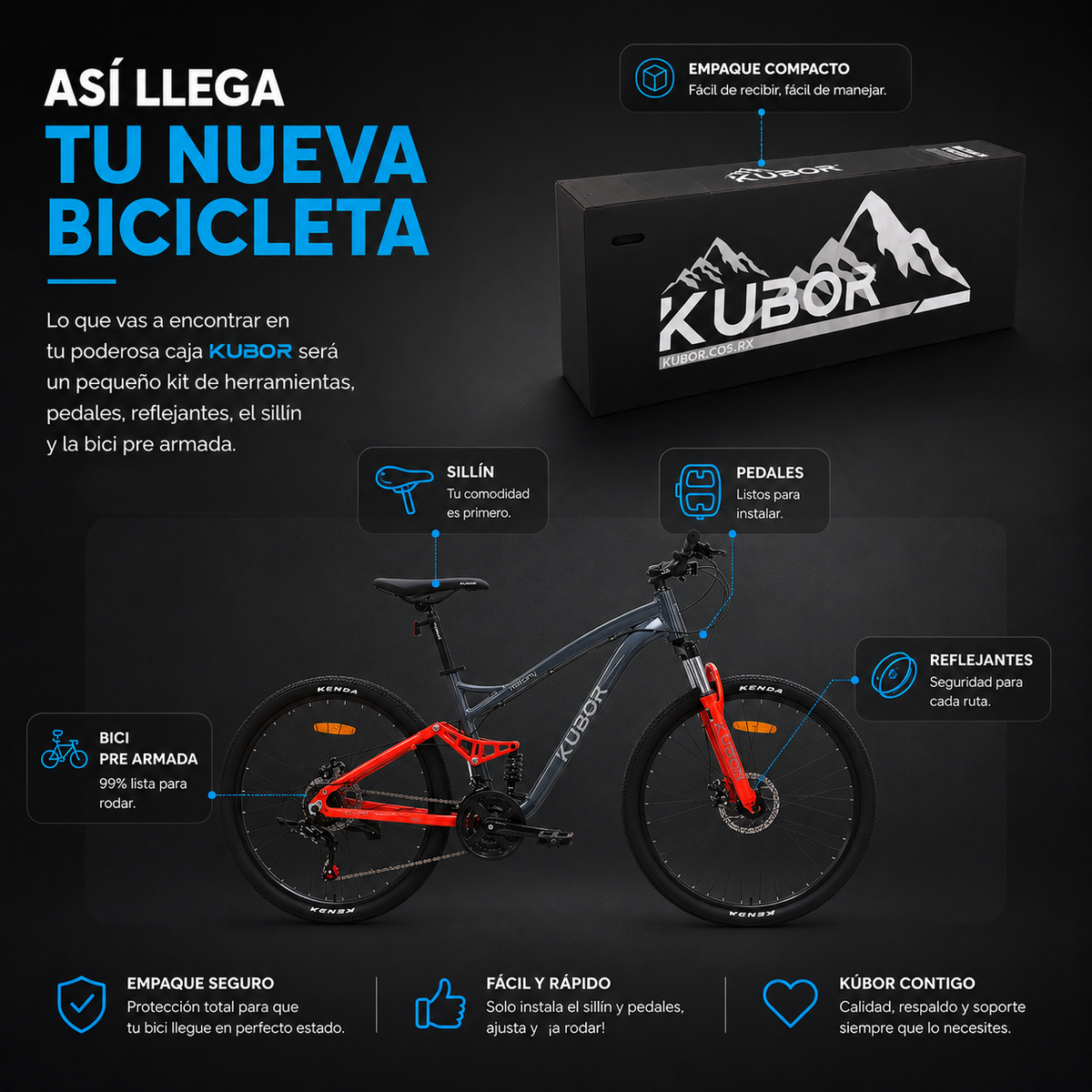 Bicicleta de Montaña Mallory R29 21V KUBOR
