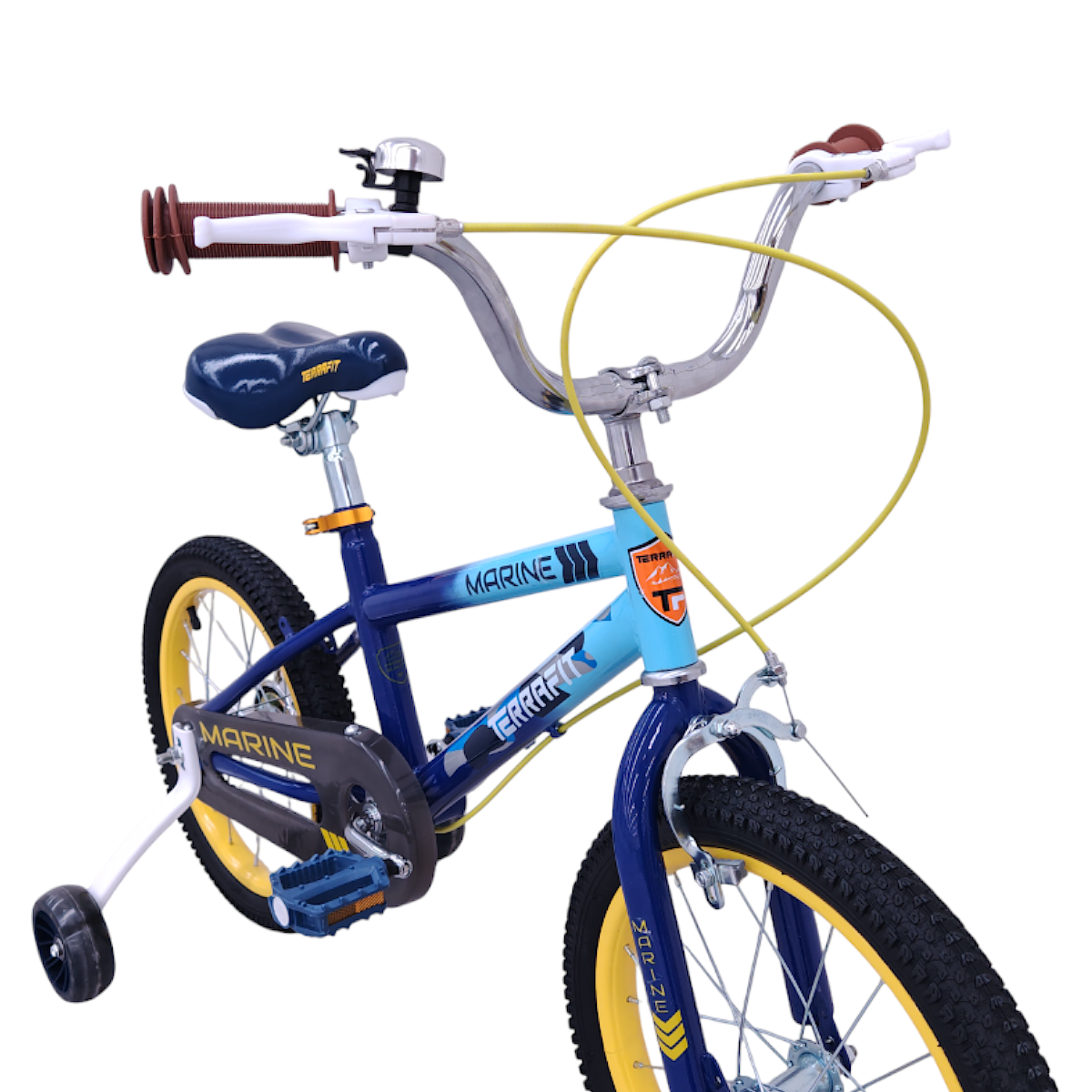 Bicicleta Infantil Para Niño MARINE R16 Azul