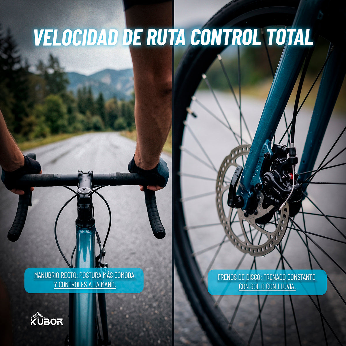 Bicicleta de Ruta Pegaso R700 14V Kubor de Aluminio con Frenos de Disco