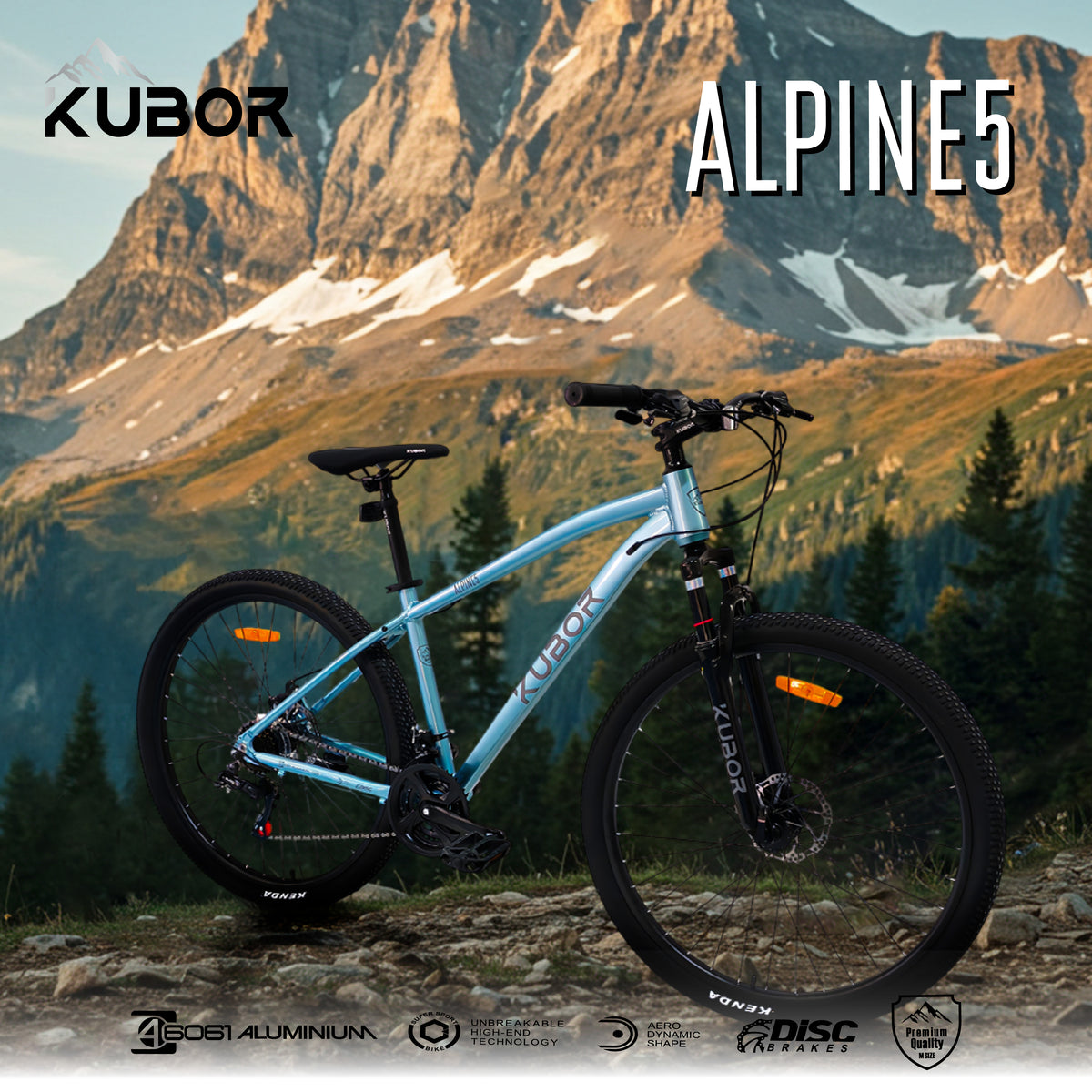 Bicicleta De Montaña Alpine5 Rodada 29 de 21 Velocidades Kubor