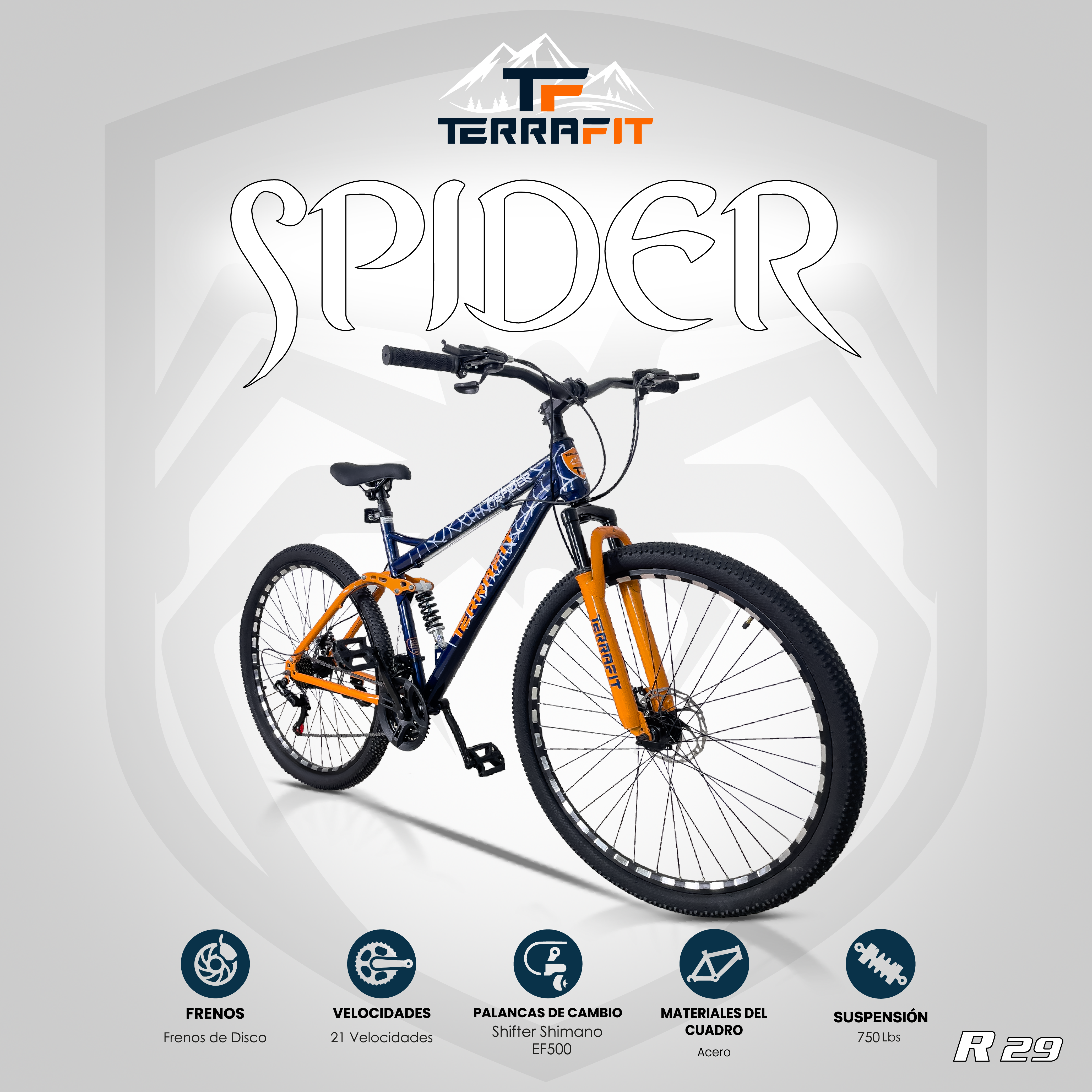 Bicicleta de Montaña SPIDER R29 21V