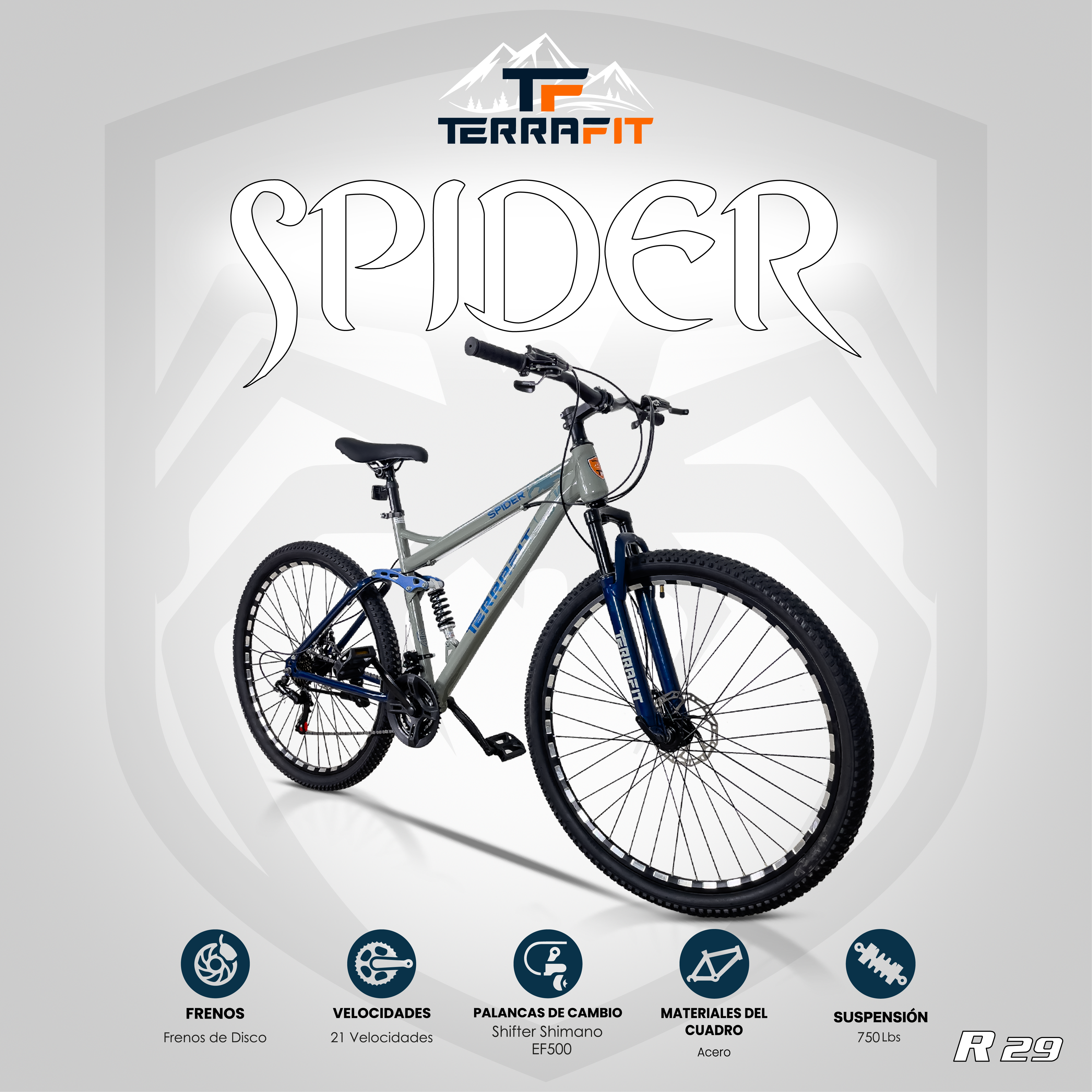 Bicicleta de Montaña SPIDER R29 21V