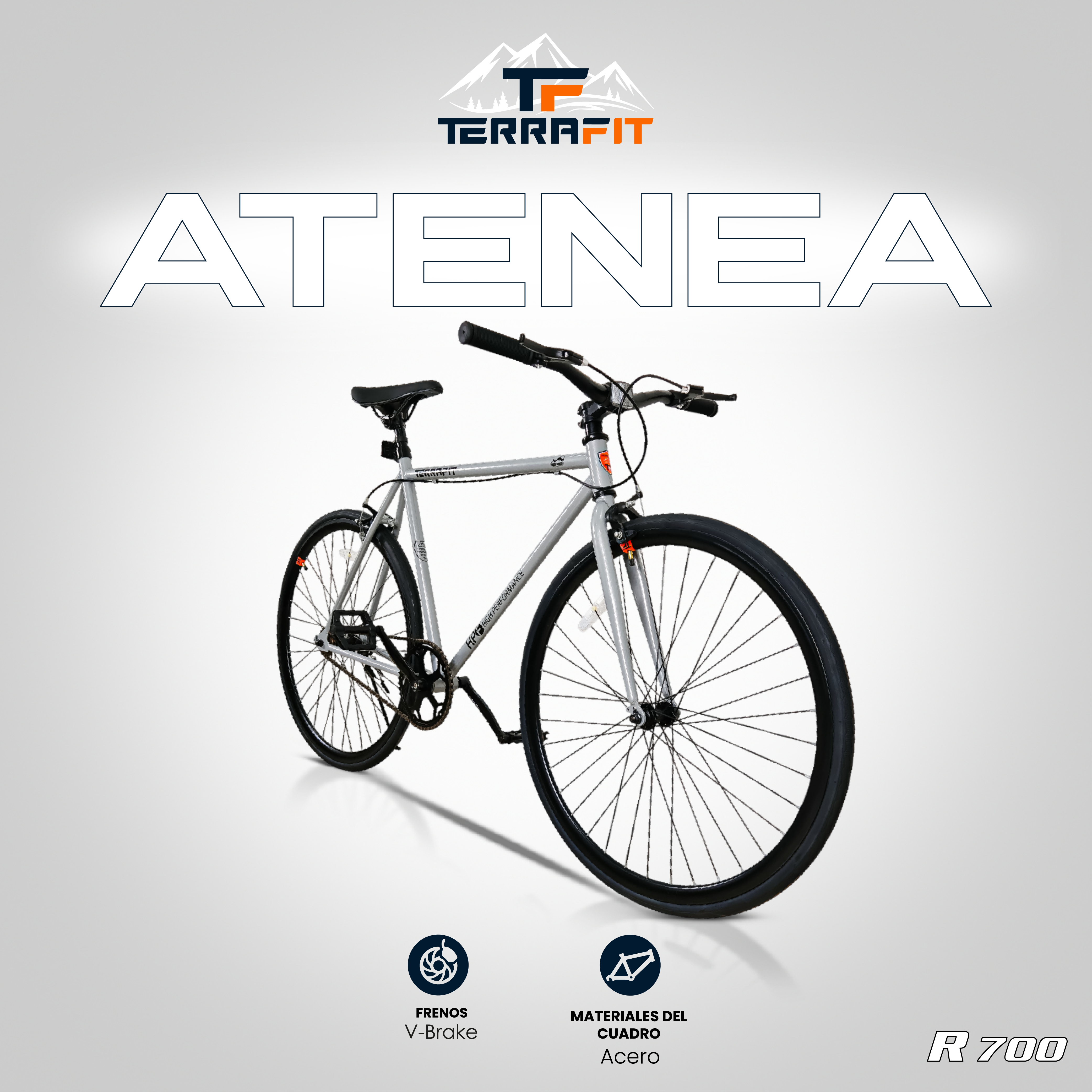 Bicicleta Urbana Fixie Atenea R700 1V TerraFit