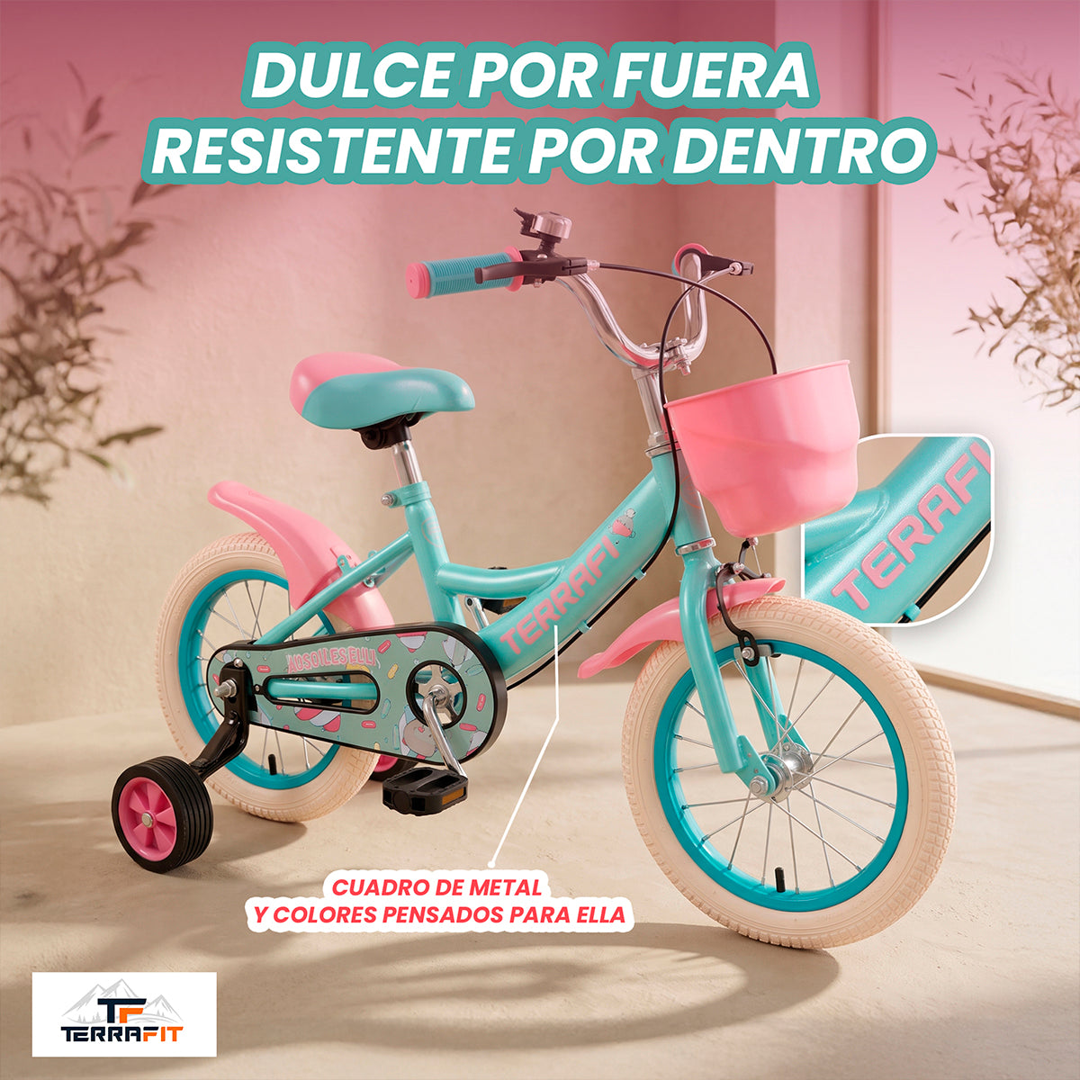 Bicicleta Infantil para Niña Bubblegum R12 Terrafit