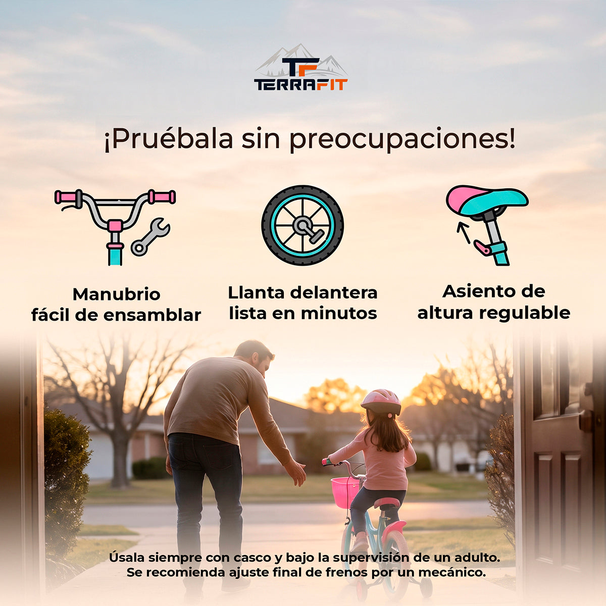 Bicicleta Infantil para Niña Bubblegum R12 Terrafit
