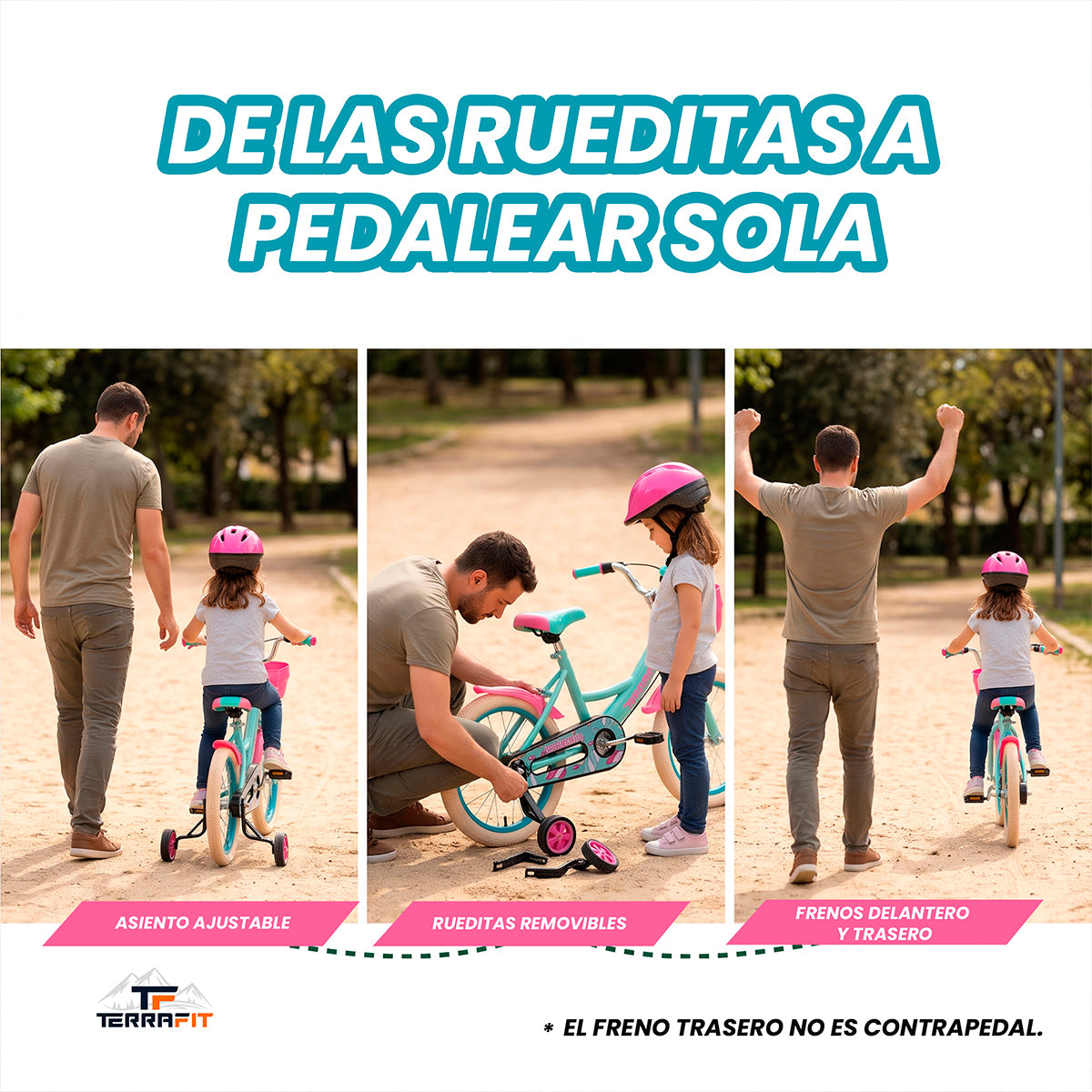 Bicicleta Infantil para Niña Bubblegum R16 Terrafit