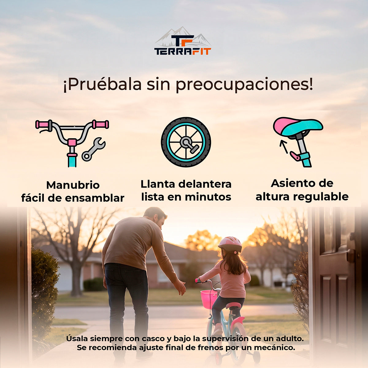 Bicicleta Infantil para Niña Bubblegum R16 Terrafit