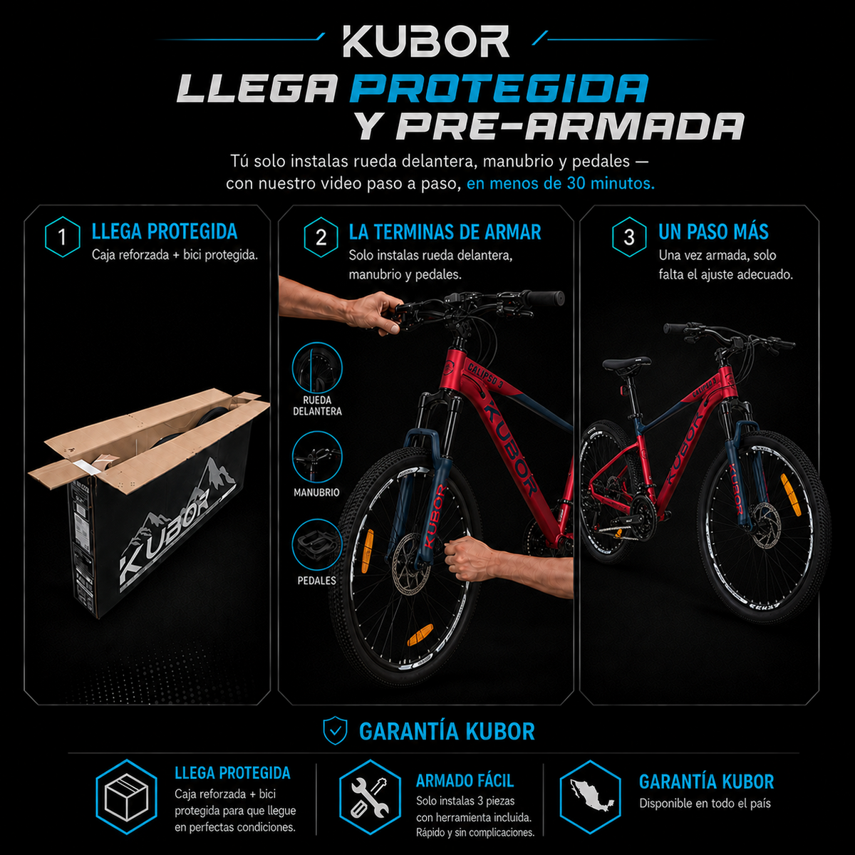 Bicicleta de Montaña Calipso 3 R27.5 21V KUBOR