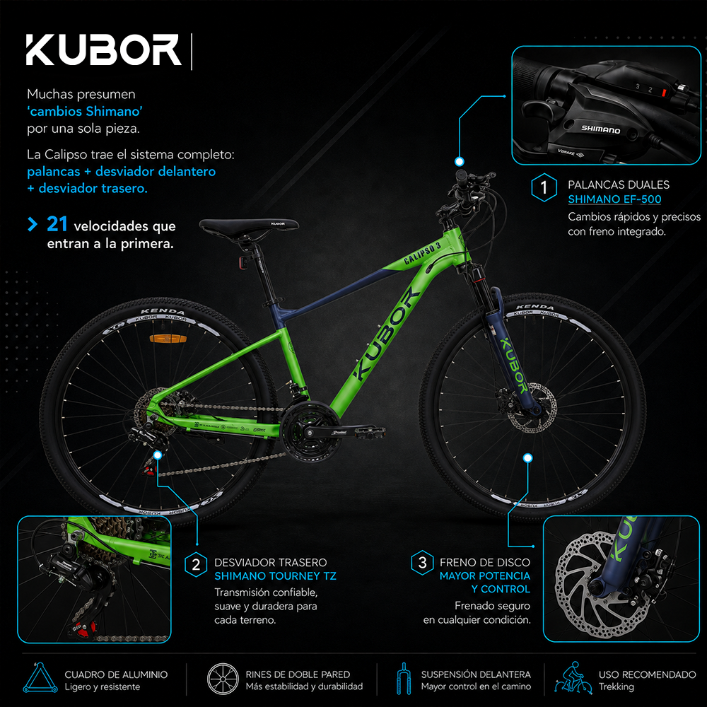 Bicicleta de Montaña Calipso 3 R29 21V KUBOR