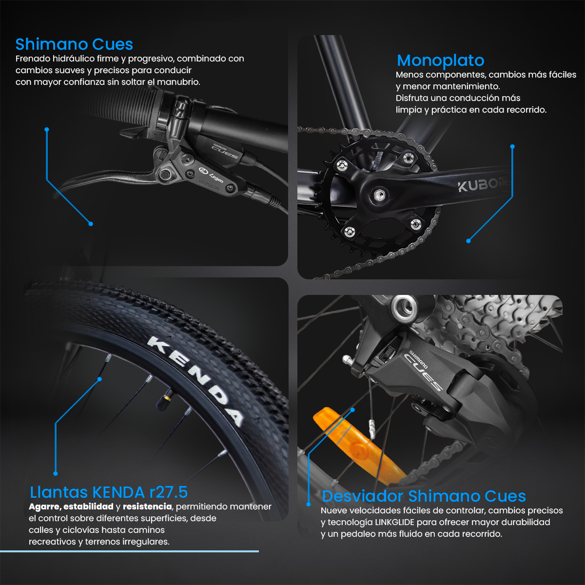 Bicicleta de Montaña Calipso 4 R27.5 9V KUBOR