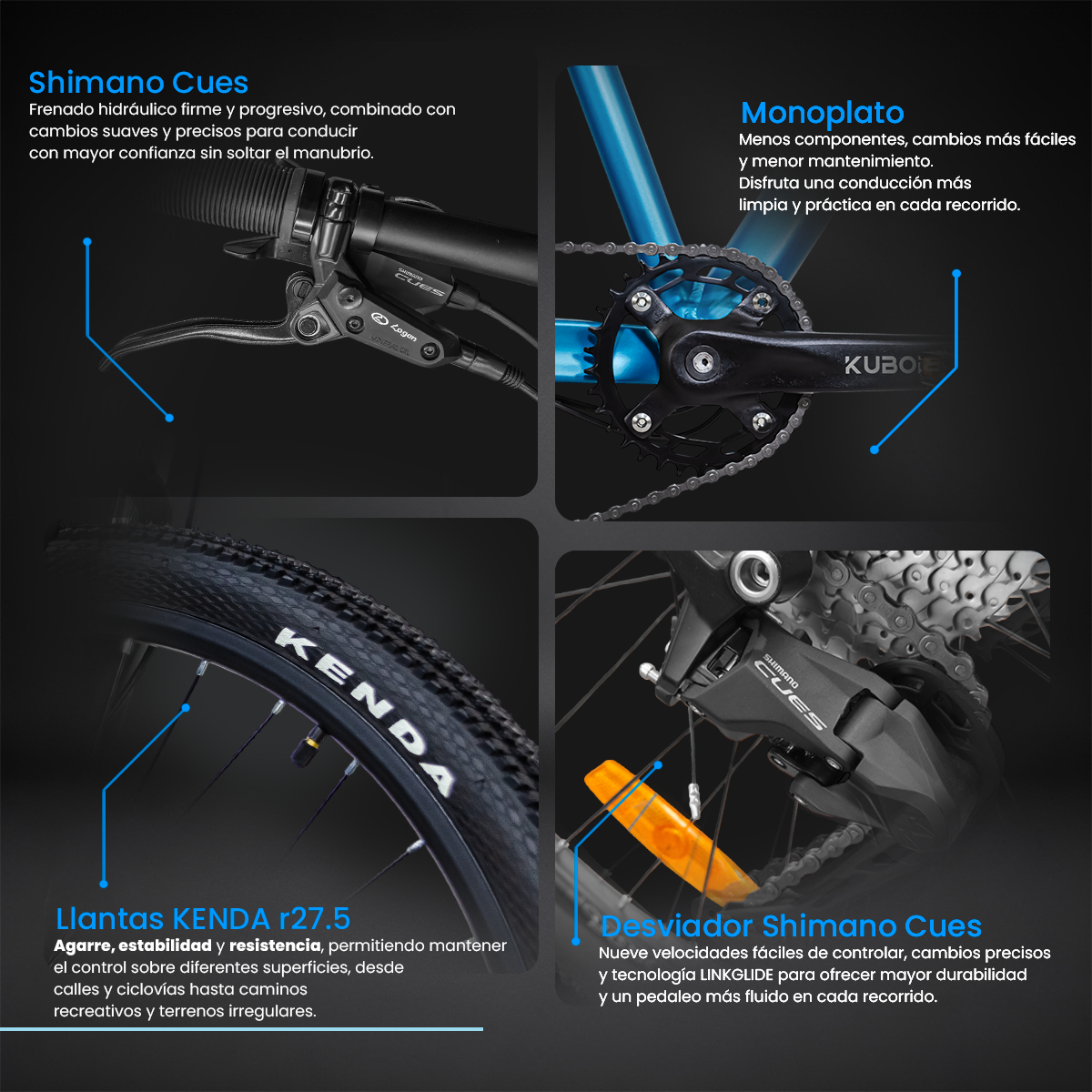 Bicicleta de Montaña Calipso 4 R27.5 9V KUBOR