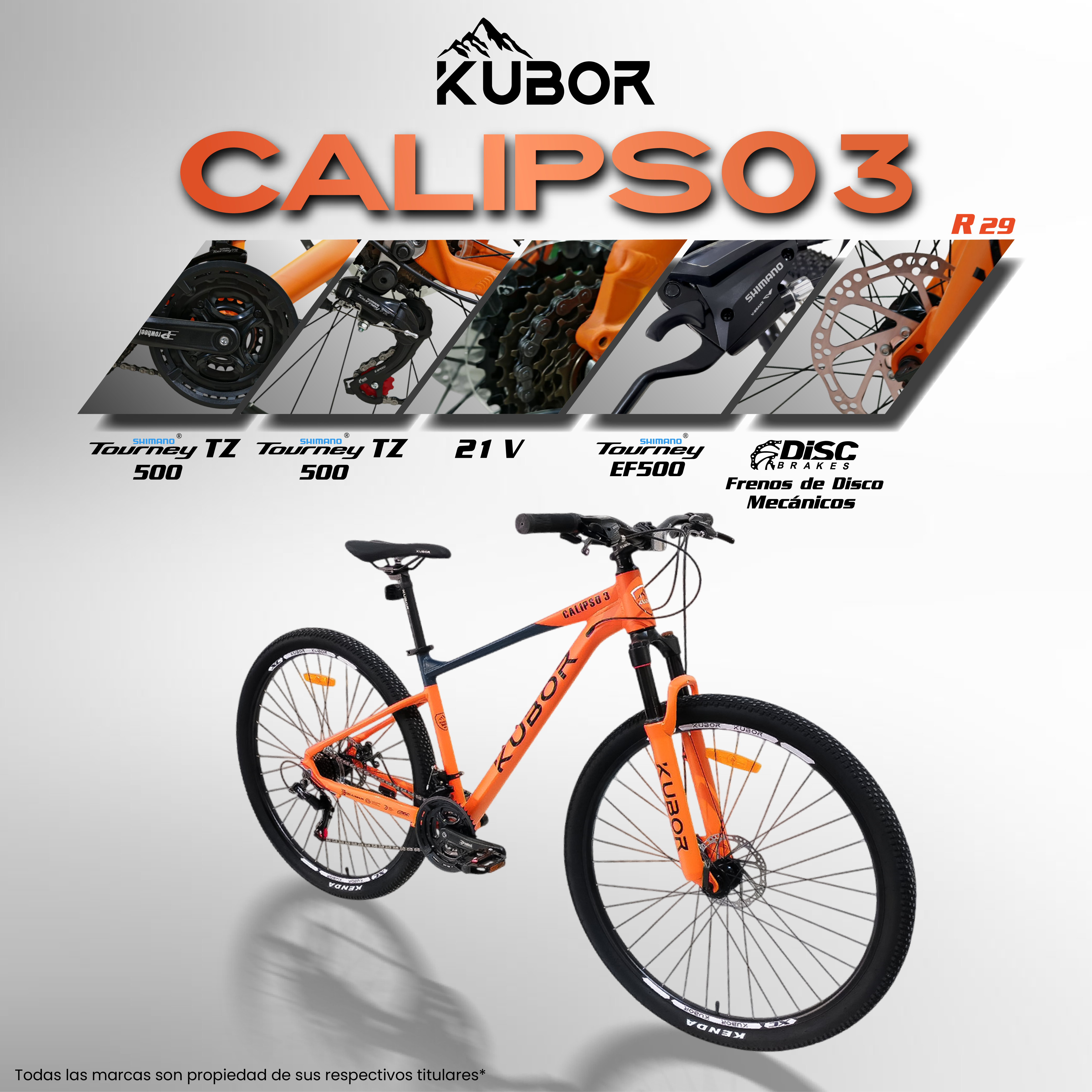 Bicicleta De Montaña Calipso 3 de Aluminio Rodada 29 Frenos Disco