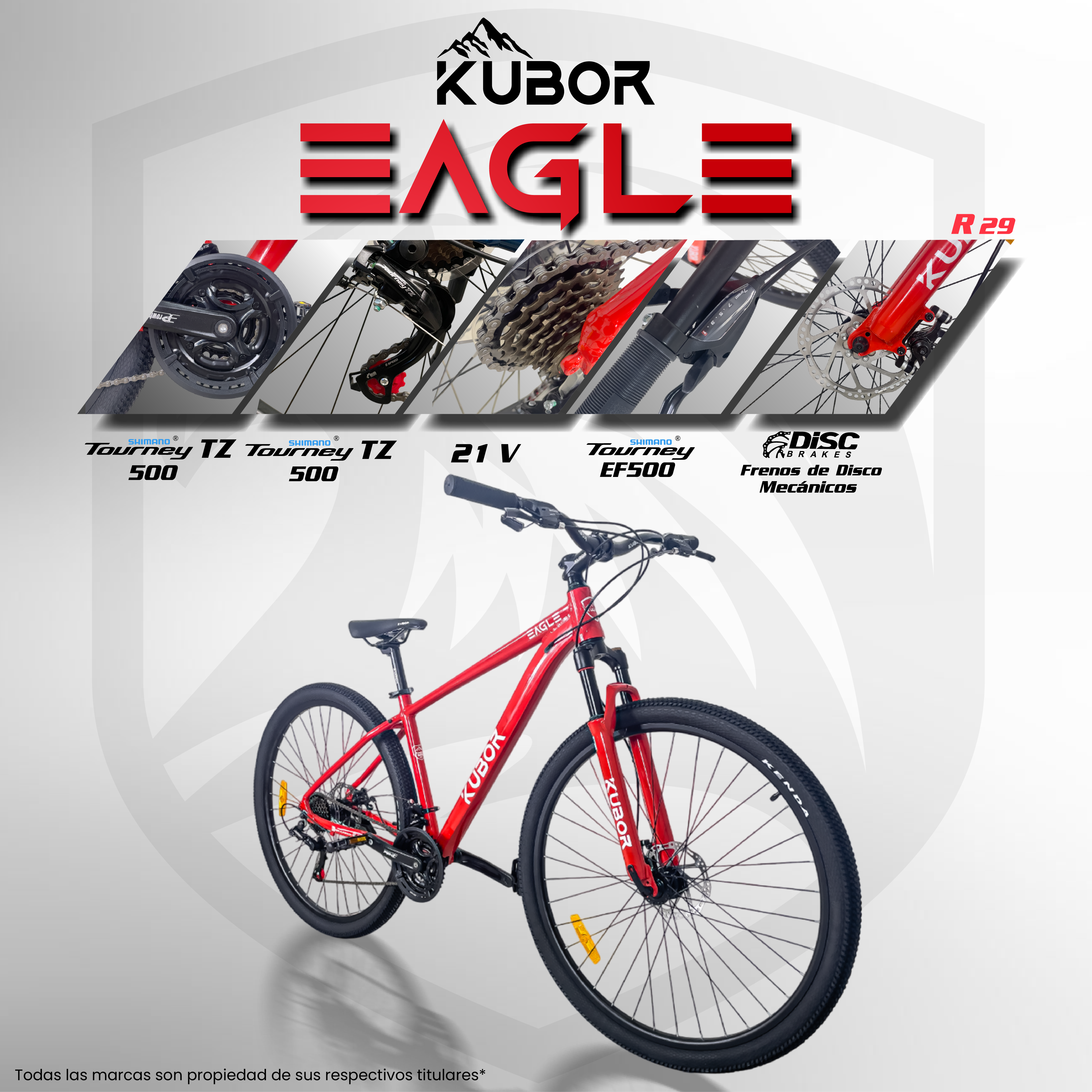 Bicicleta de Montaña Eagle R29 21V Shifters Shimano