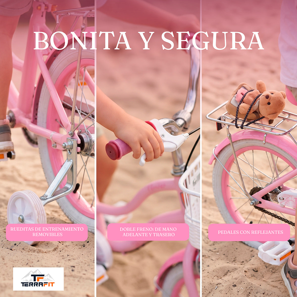 Bicicleta Infantil para Niña Flower R16 Terrafit