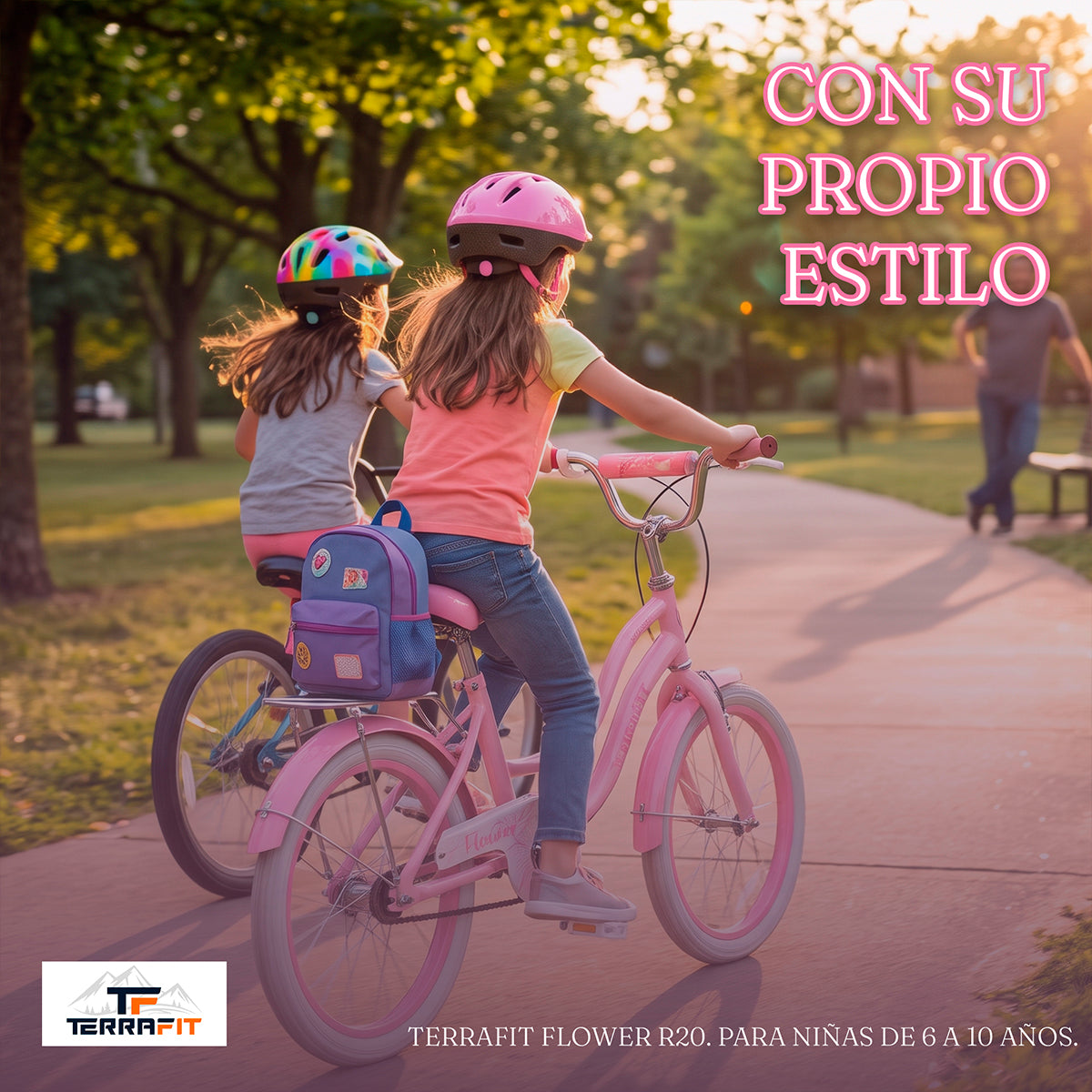 Bicicleta Infantil para Niña Flower R20 Terrafit