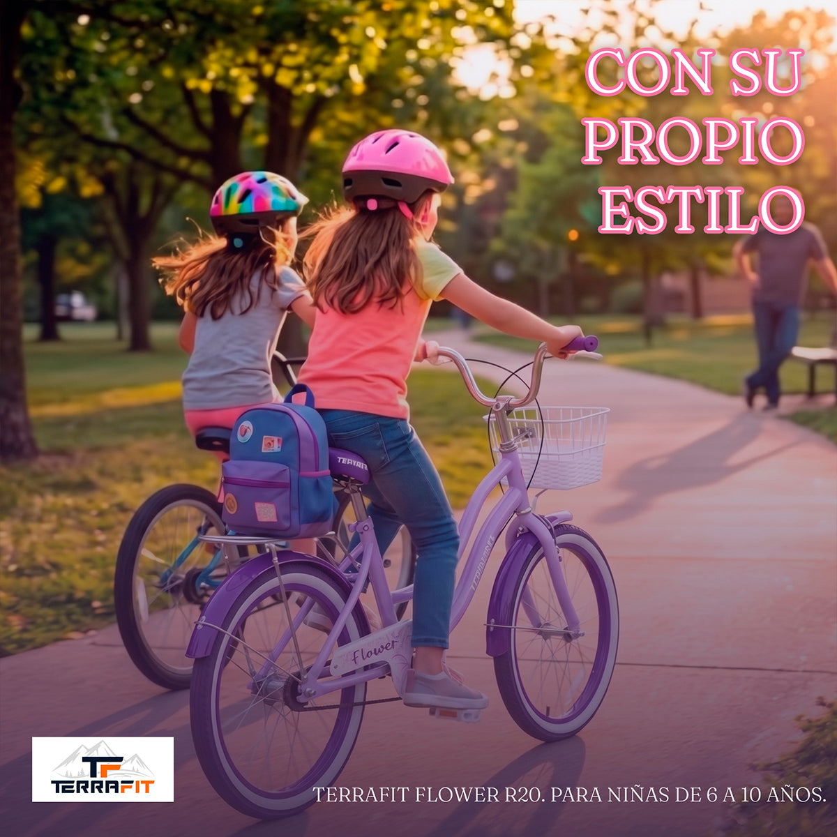 Bicicleta Infantil para Niña Flower R20 Terrafit