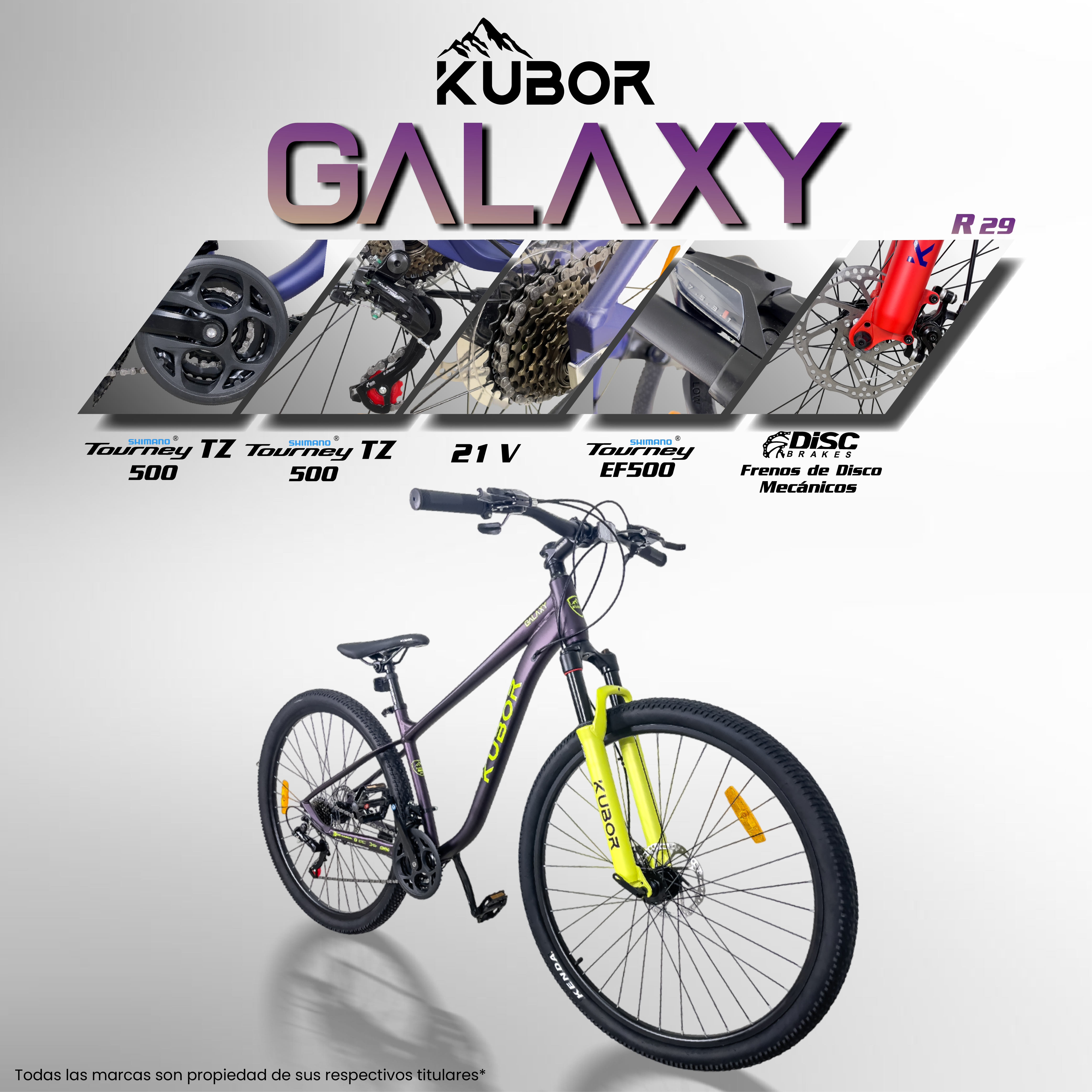 Bicicleta de Montaña GALAXY R29 21V