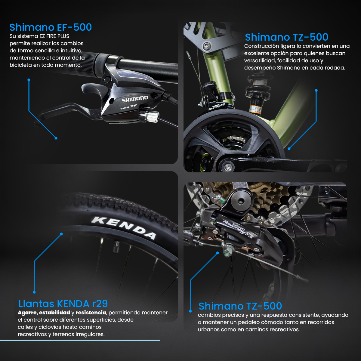 Bicicleta de Montaña Mallory R29 21V KUBOR