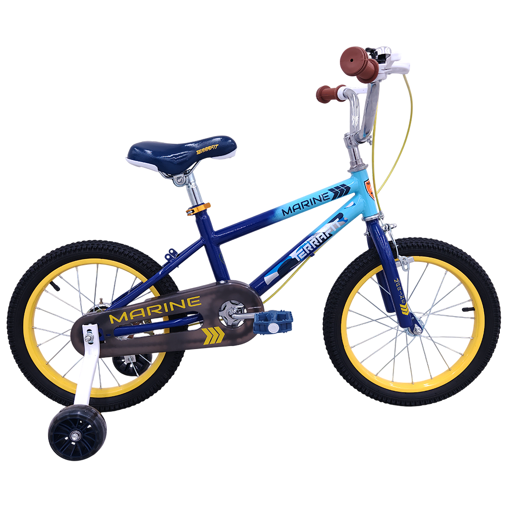 Bicicleta Infantil Para Niño MARINE R16 Azul