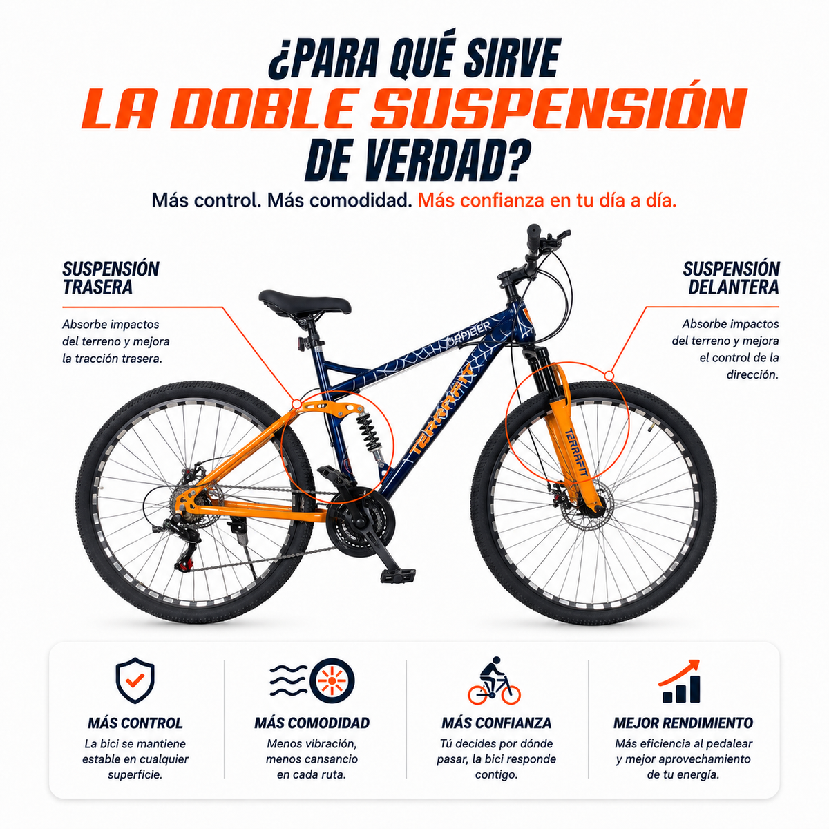 Bicicleta de Montaña Spider R29 21V Terrafit