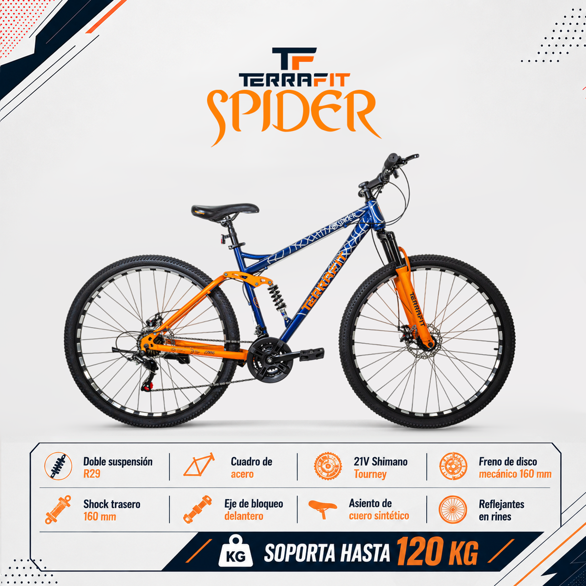 Bicicleta de Montaña Spider R29 21V Terrafit