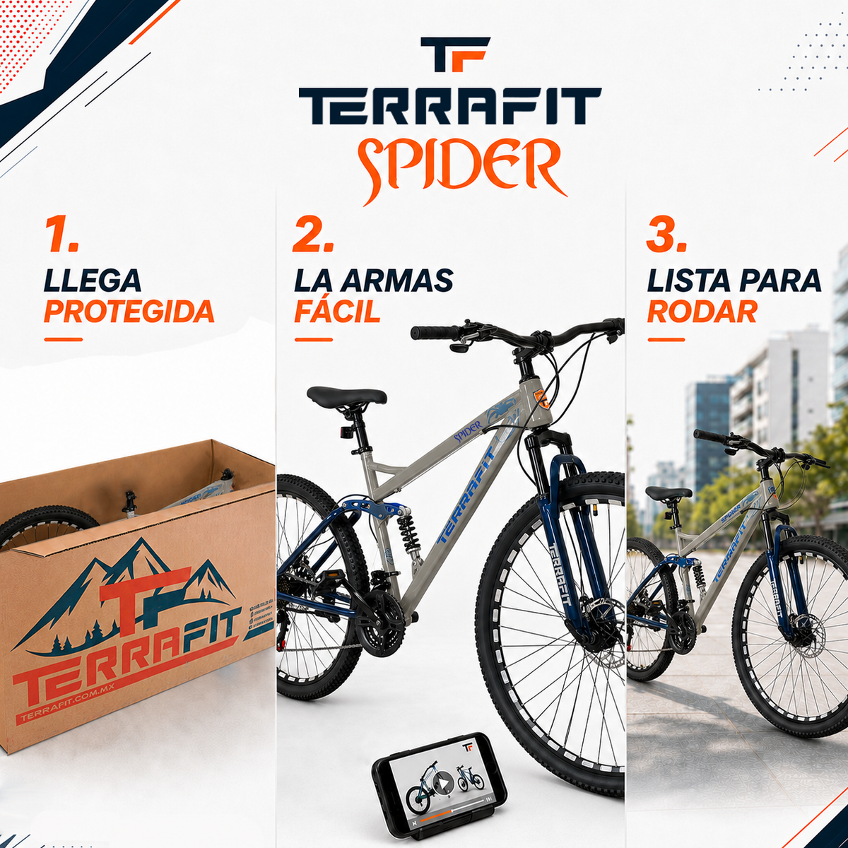 Bicicleta de Montaña Spider R29 21V Terrafit