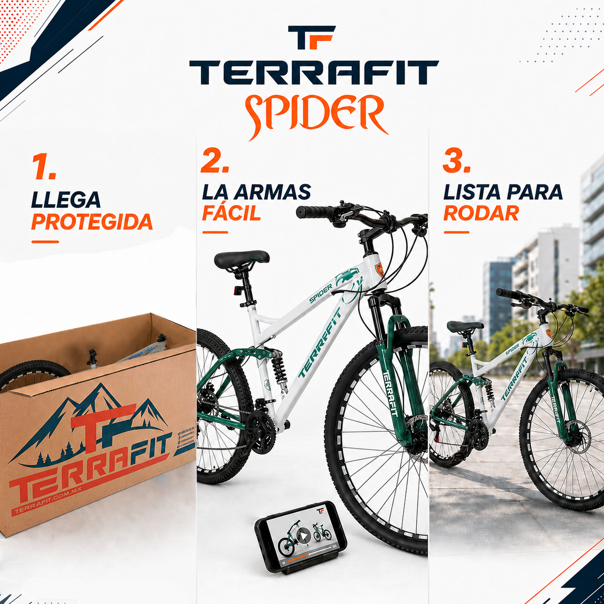 Bicicleta de Montaña Spider R29 21V Terrafit