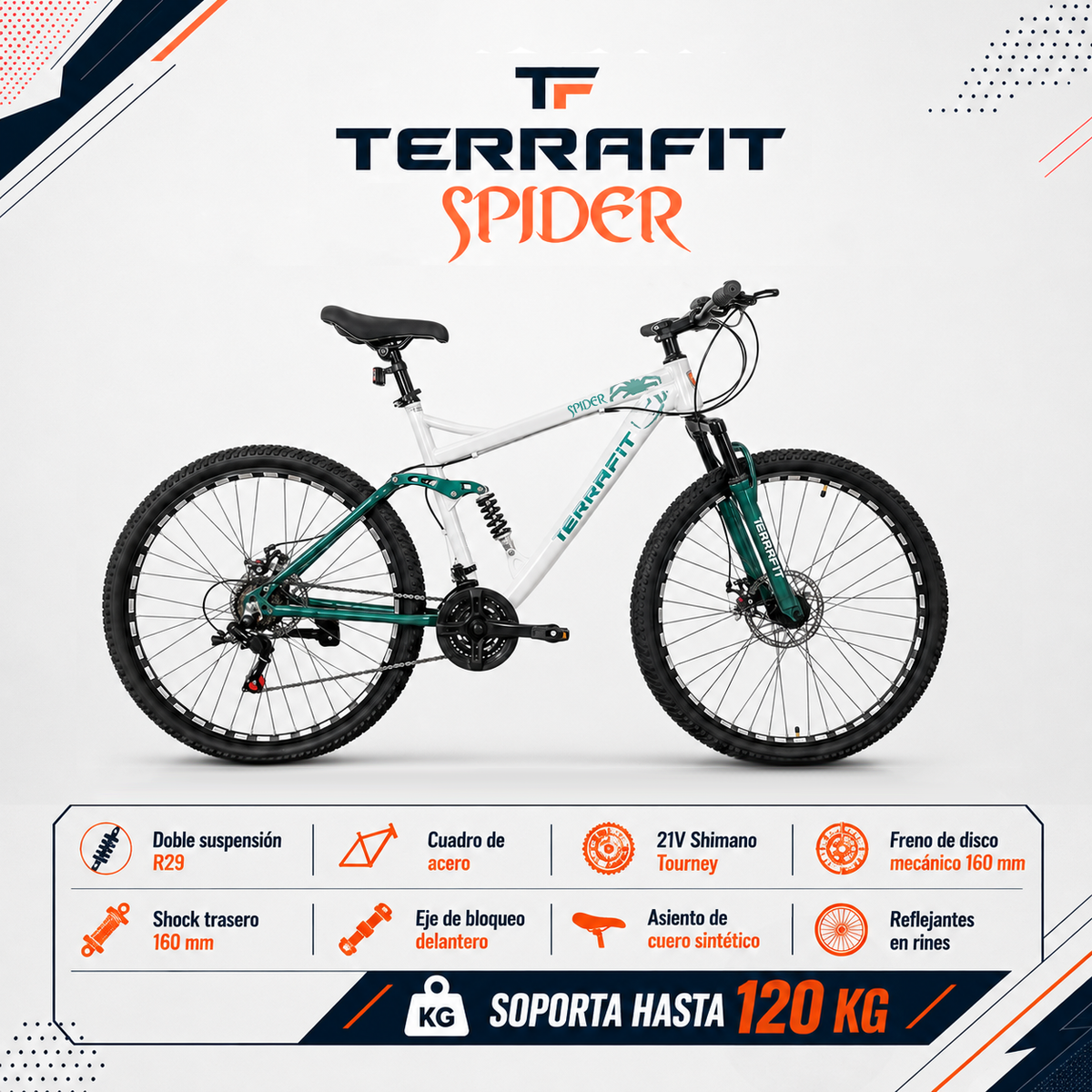 Bicicleta de Montaña Spider R29 21V Terrafit