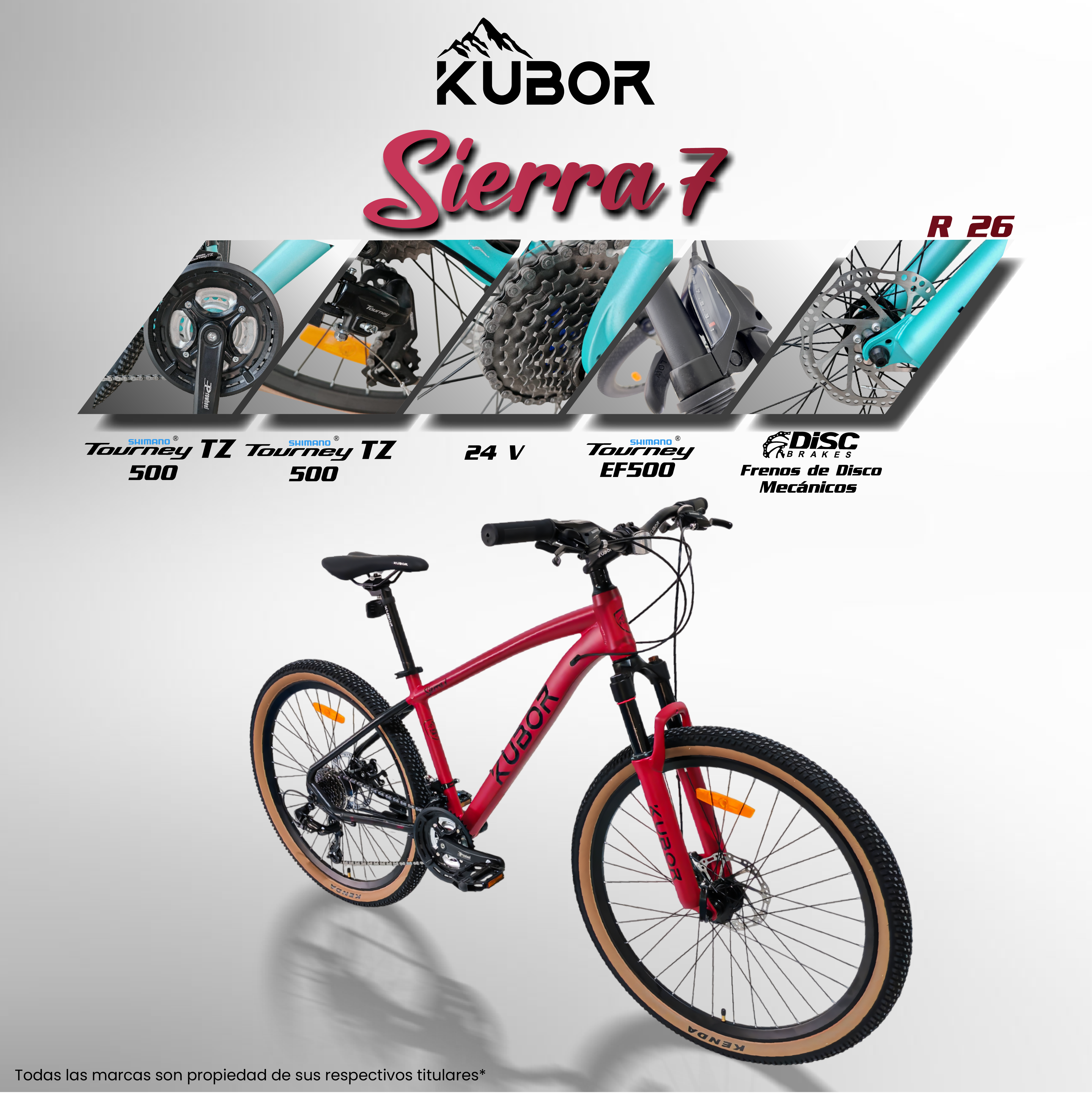 Bicicleta De Montaña Aluminio Sierra Rodada 26