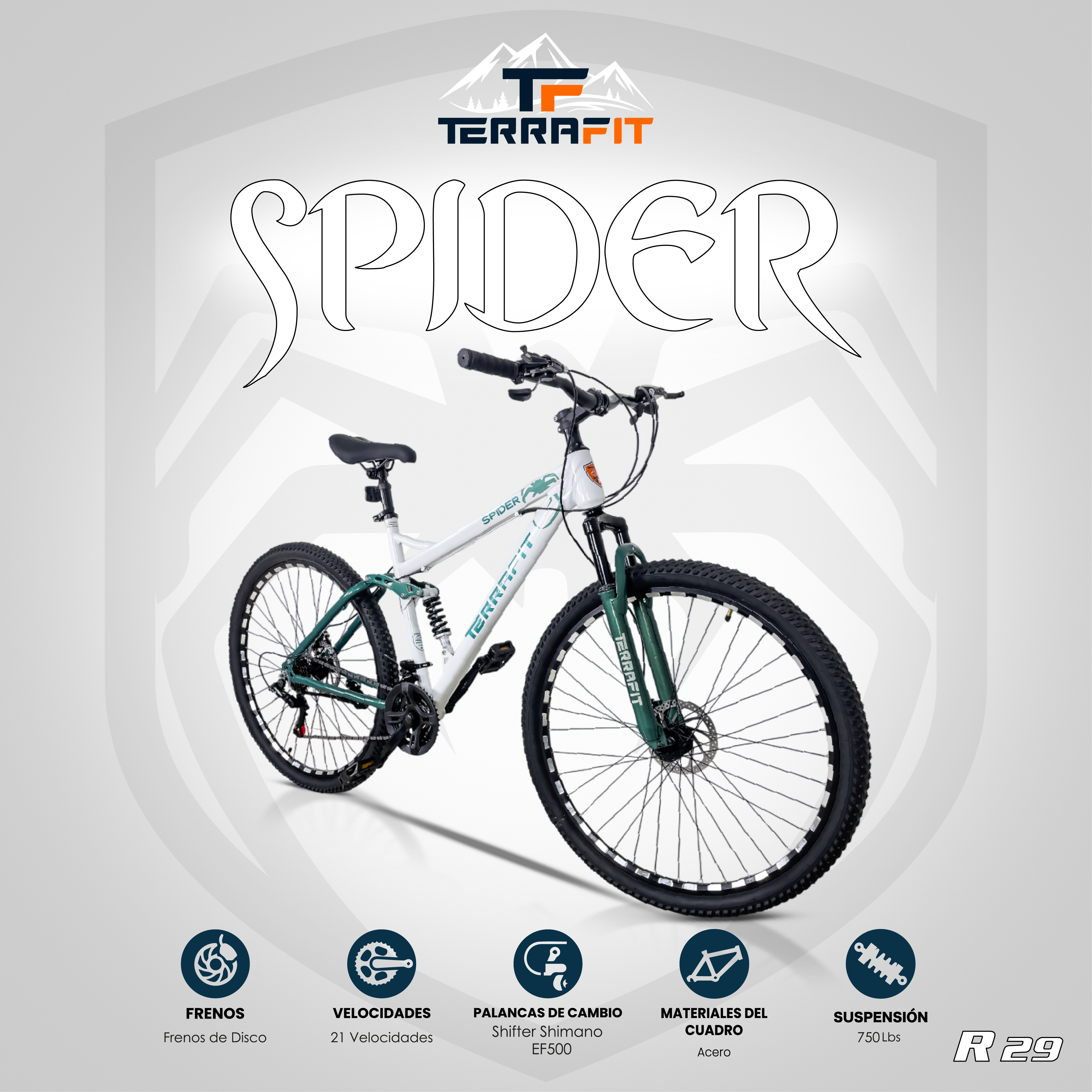 Bicicleta de Montaña SPIDER R29 21V