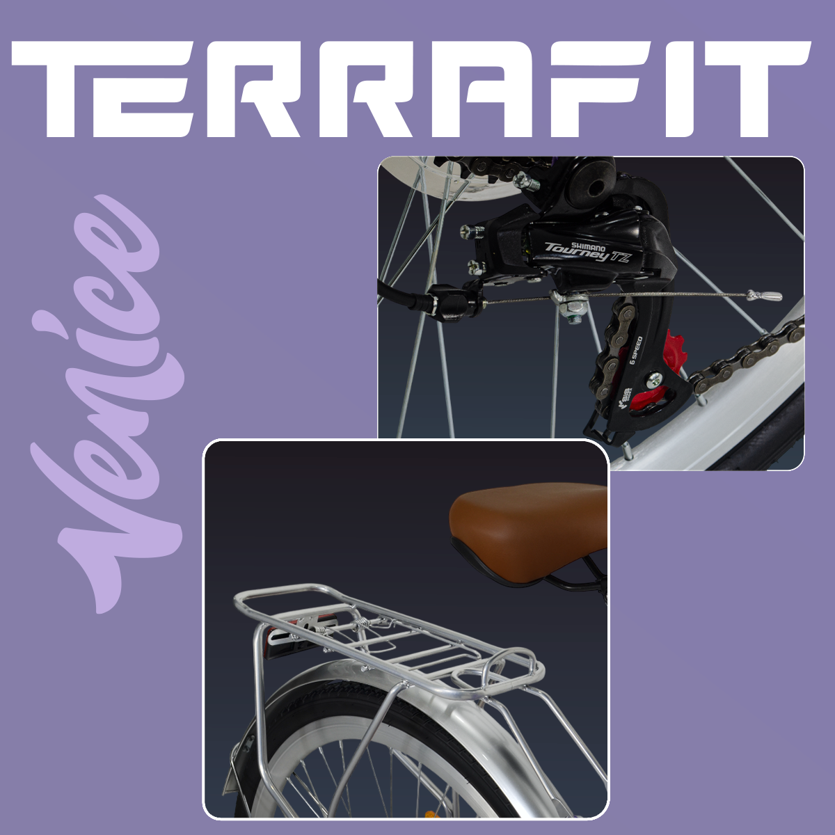 Bicicleta Vintage Venice R26 de 7V Terrafit