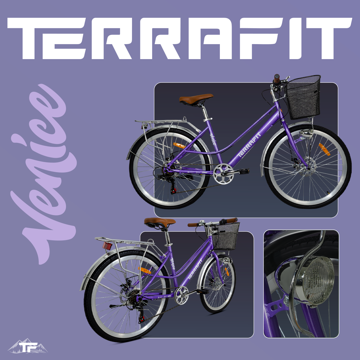 Bicicleta Vintage Venice R26 de 7V Terrafit