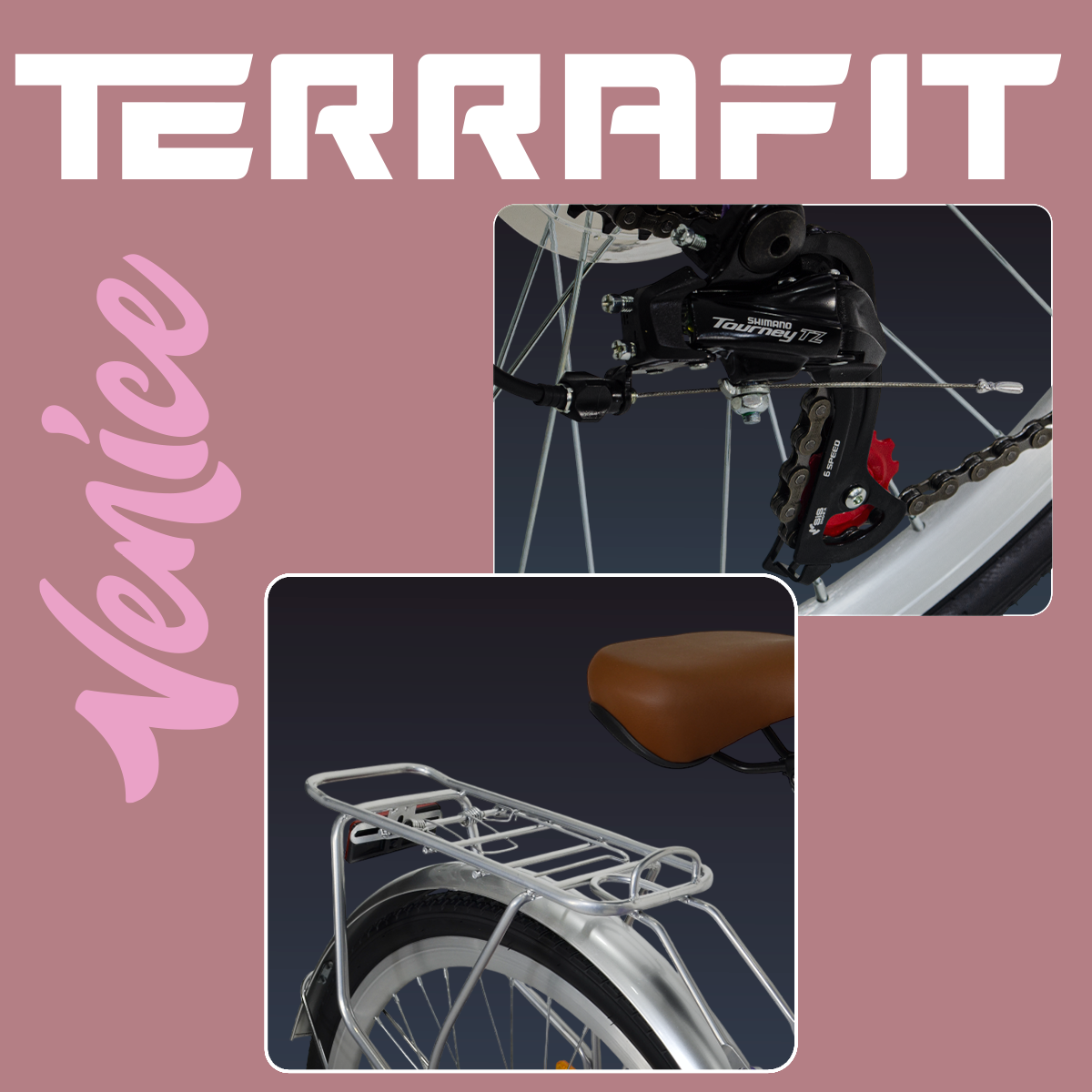 Bicicleta Vintage Venice R26 de 7V Terrafit